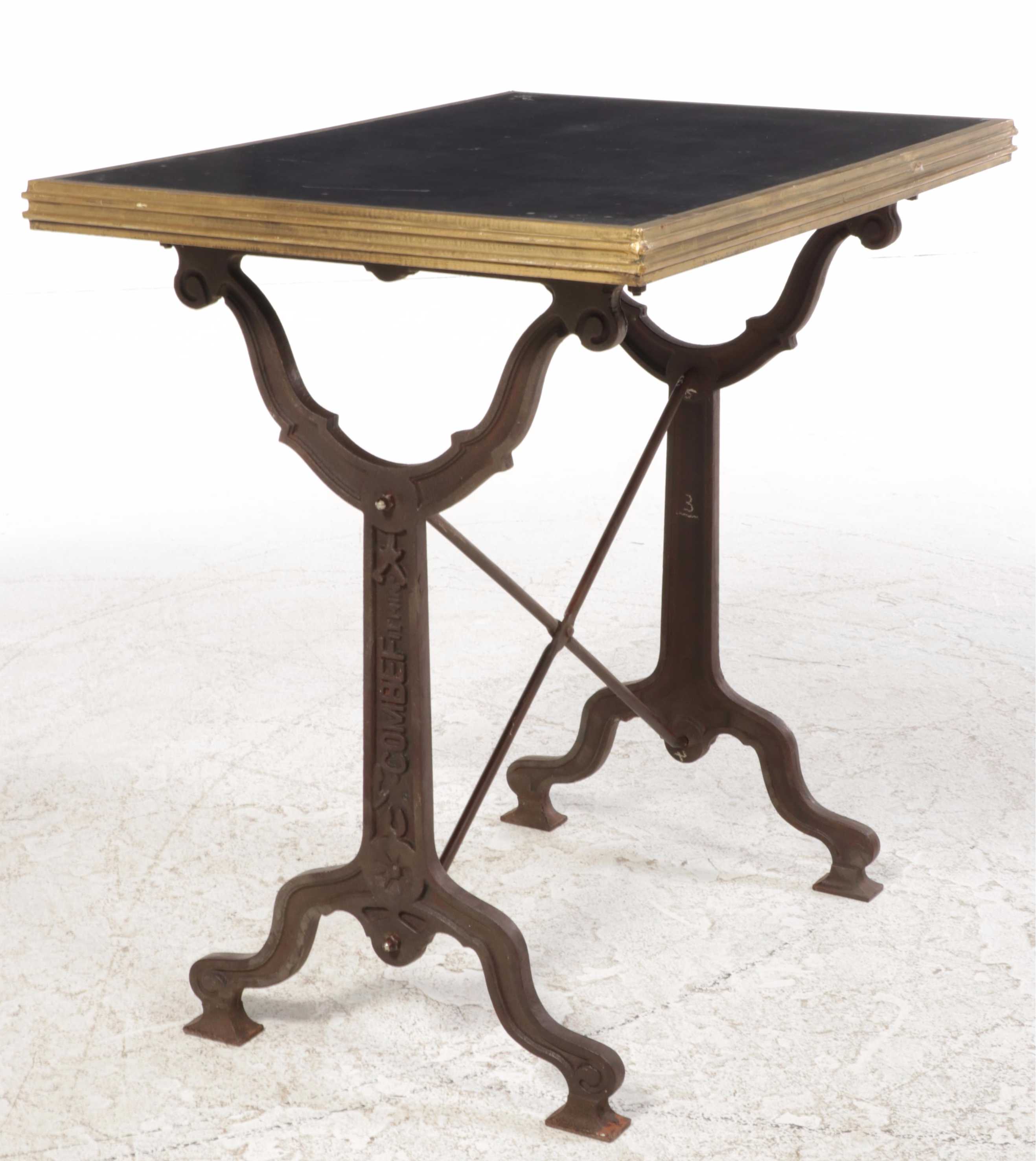 Cast Iron-Base Baker's Table