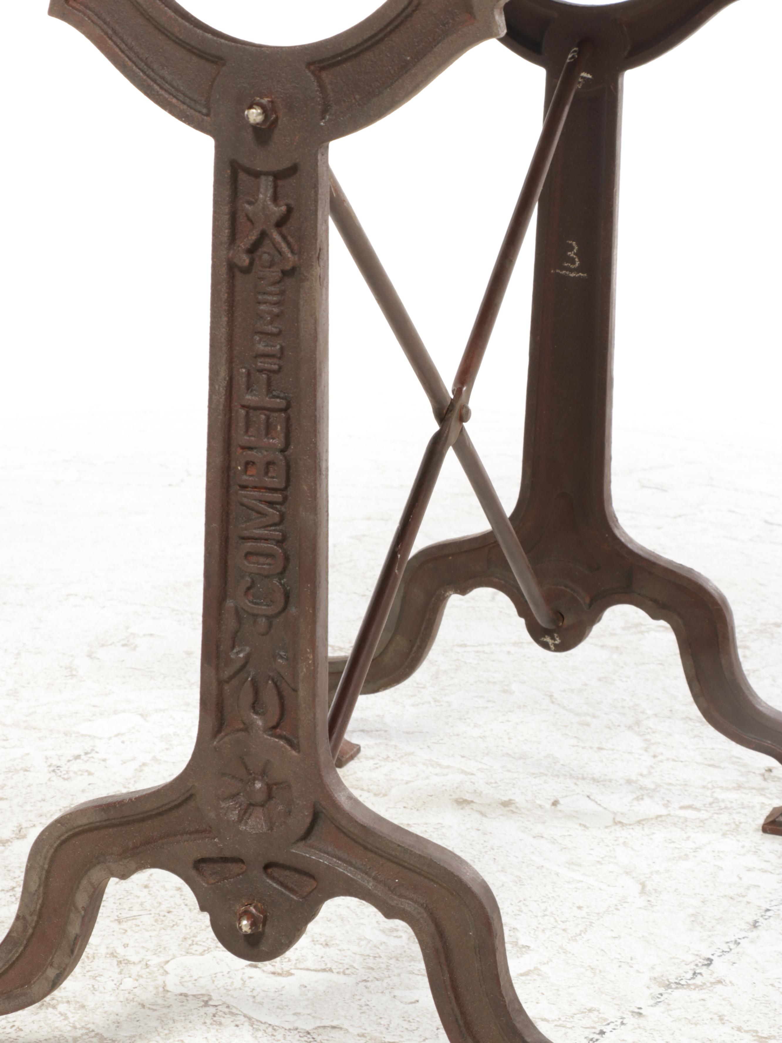 Cast Iron-Base Baker's Table