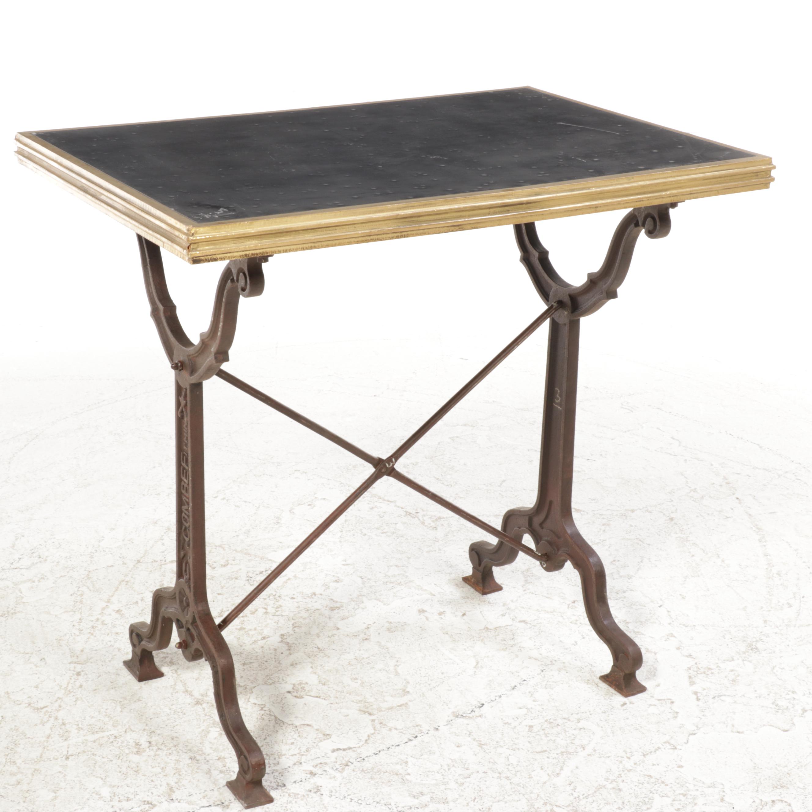 Cast Iron-Base Baker's Table