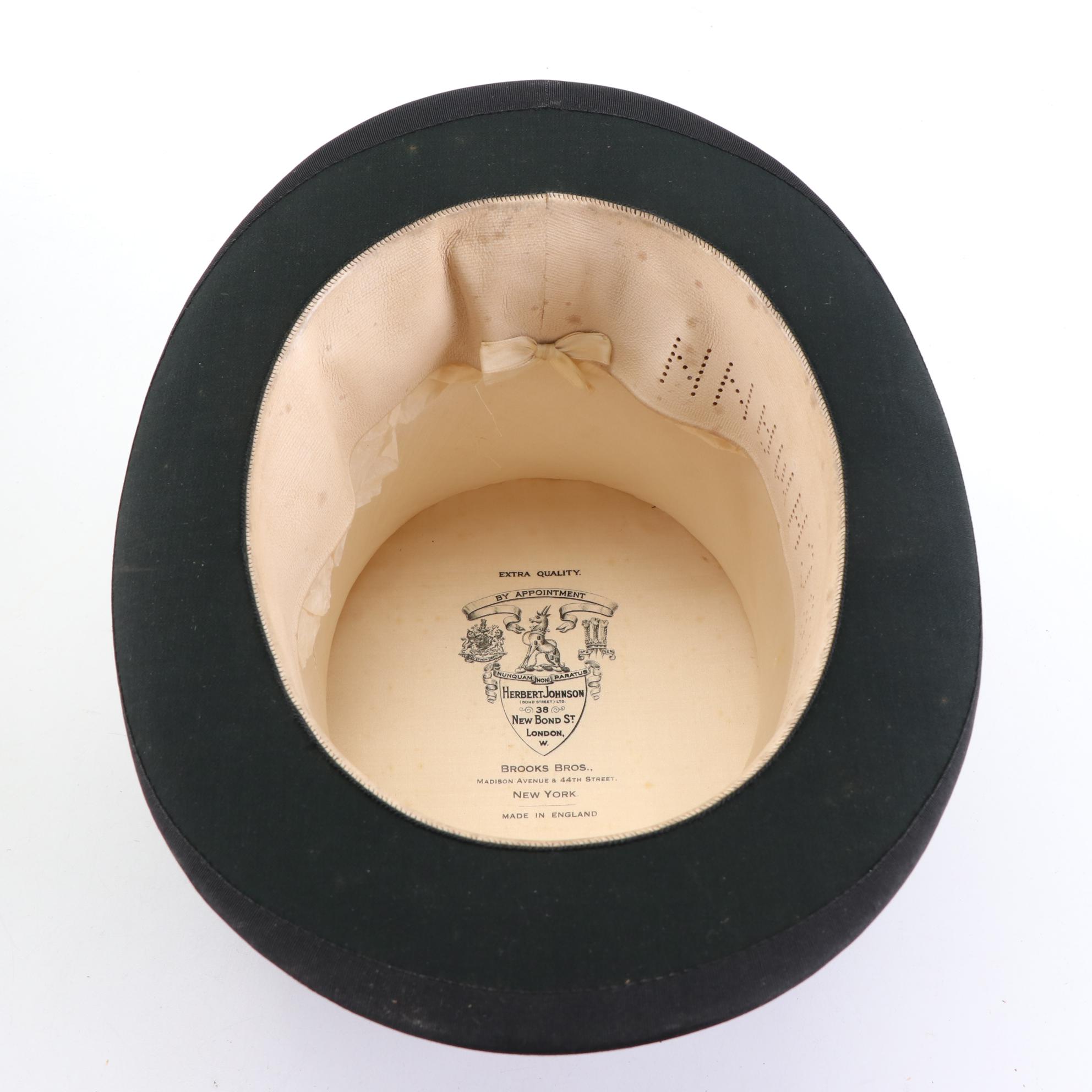 Brooks Brothers Top Hat from Herbert Johnson with Cavanagh Hat Box