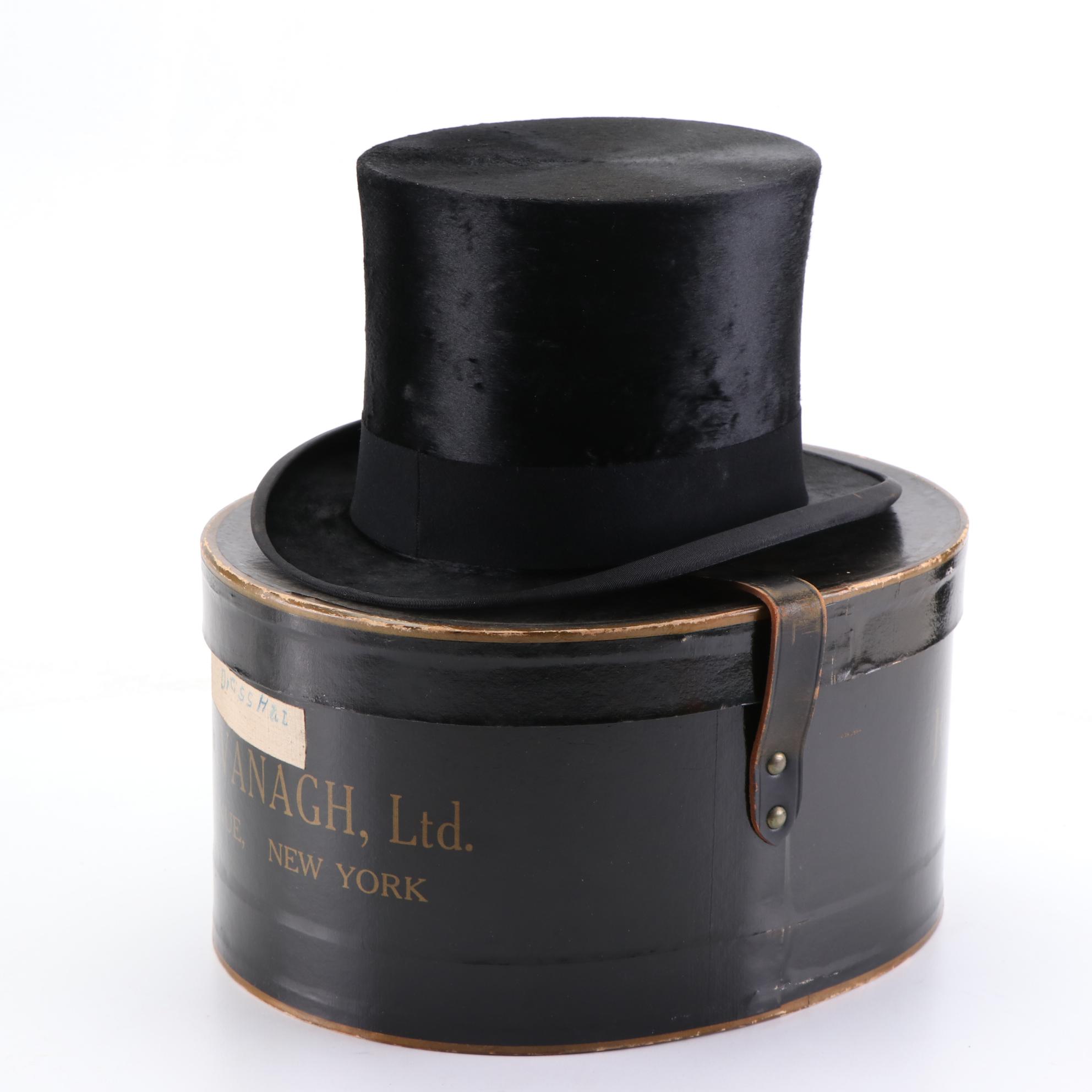 Brooks Brothers Top Hat from Herbert Johnson with Cavanagh Hat Box