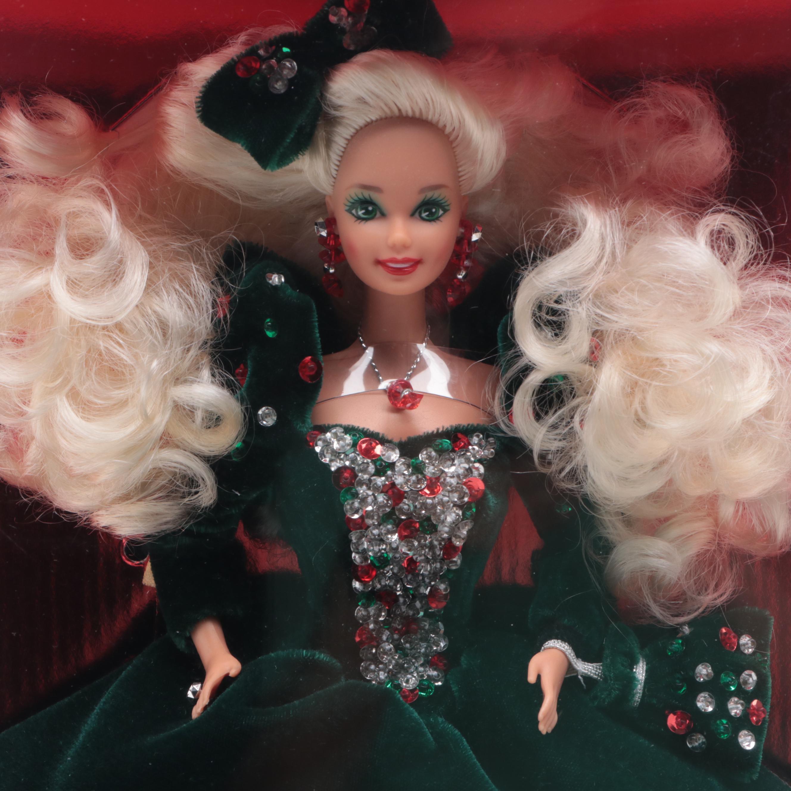 Mattel Special Edition "Happy Holidays" Barbie Dolls, 1988-1993