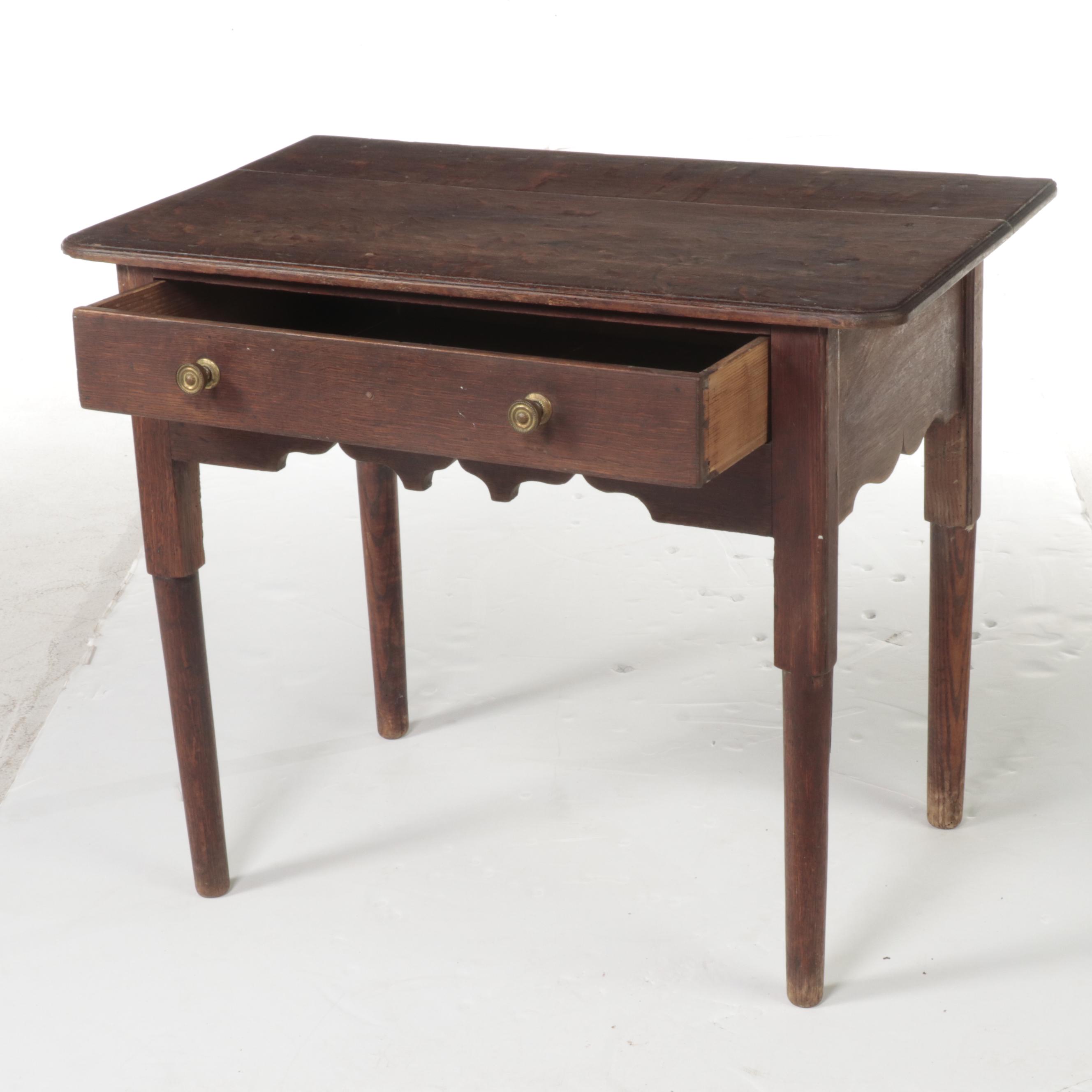 Queen Anne Oak Table, Early 18th Century