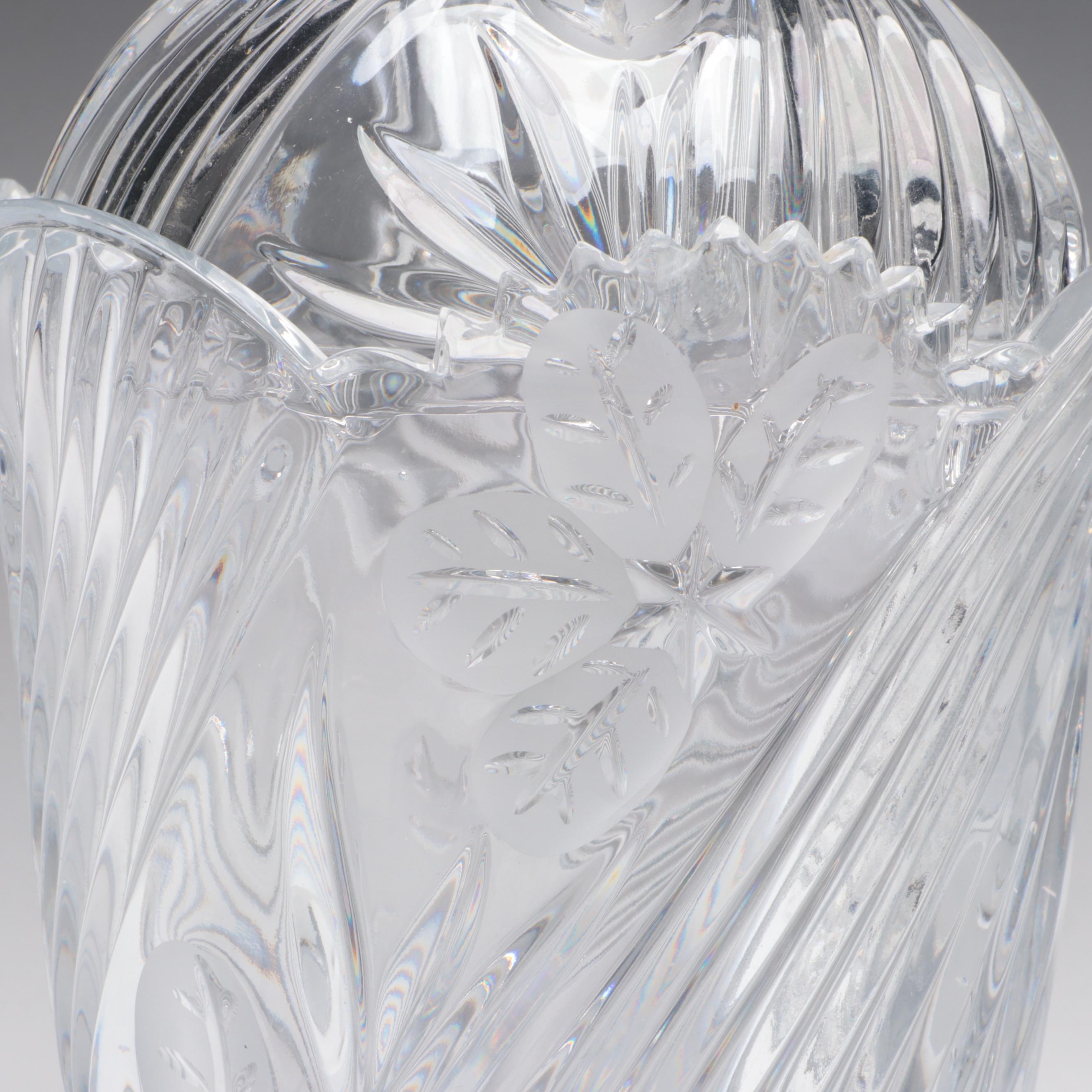 Waterford Crystal Crystal Candy Jar with Other Container and Rose Bowl