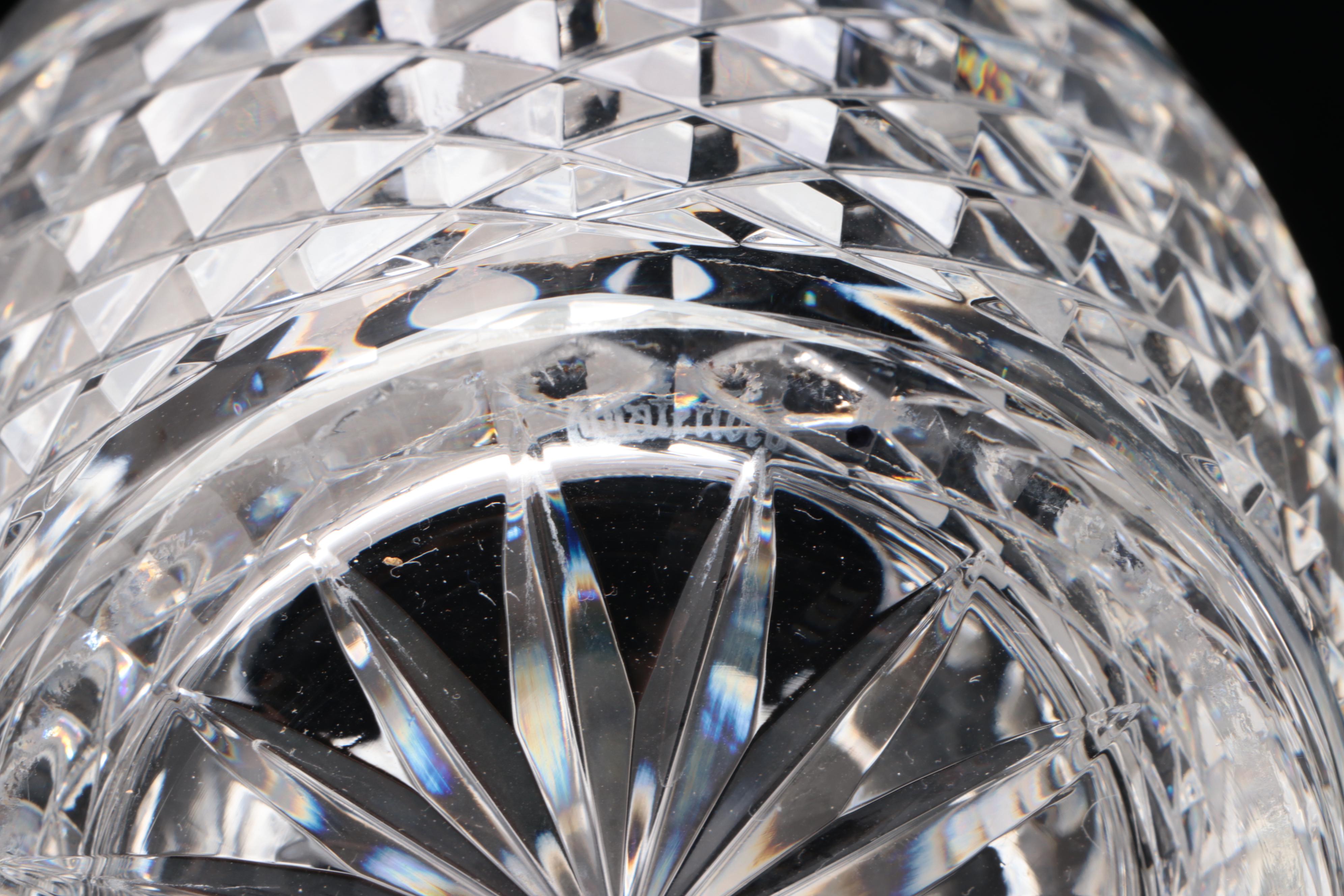 Waterford Crystal Crystal Candy Jar with Other Container and Rose Bowl