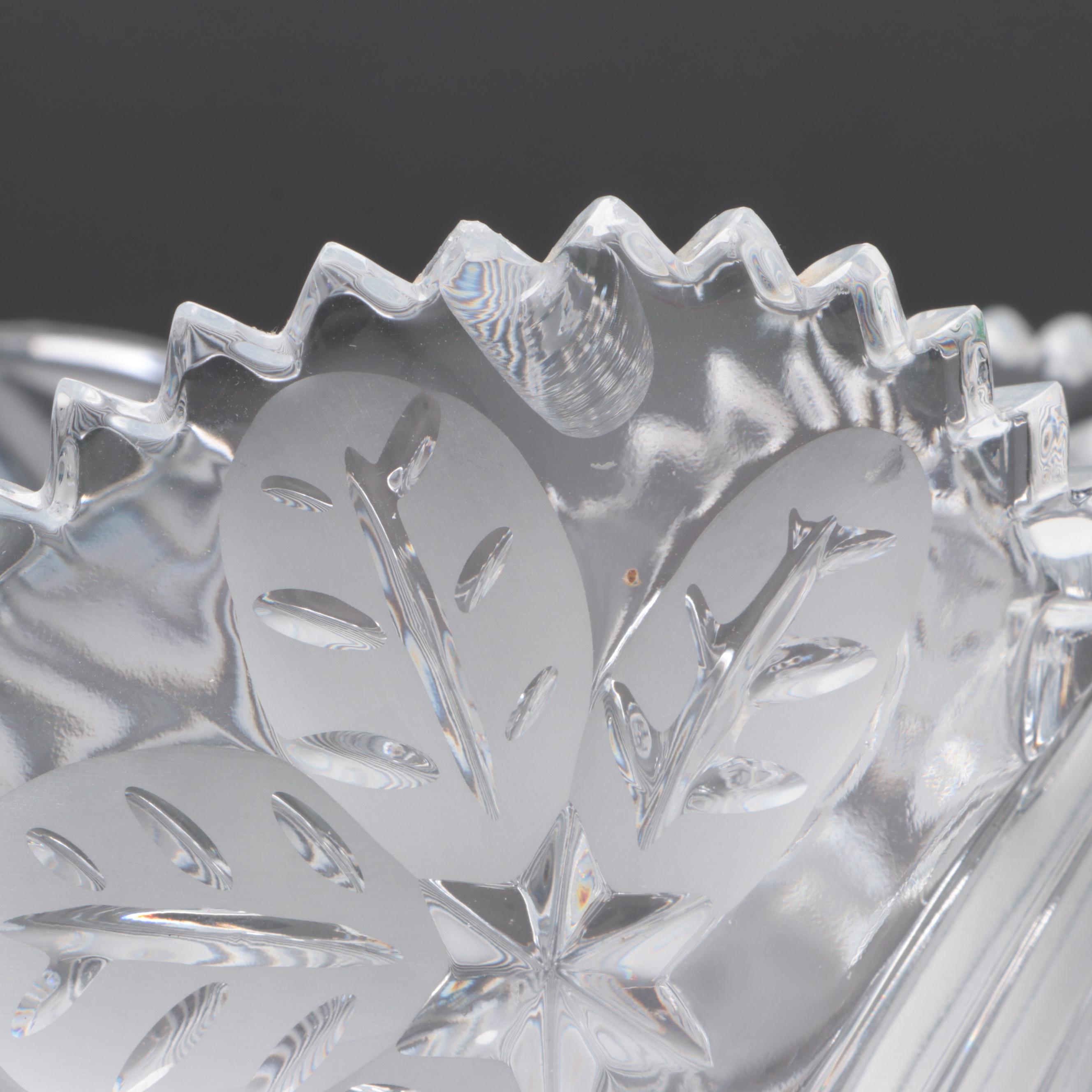 Waterford Crystal Crystal Candy Jar with Other Container and Rose Bowl