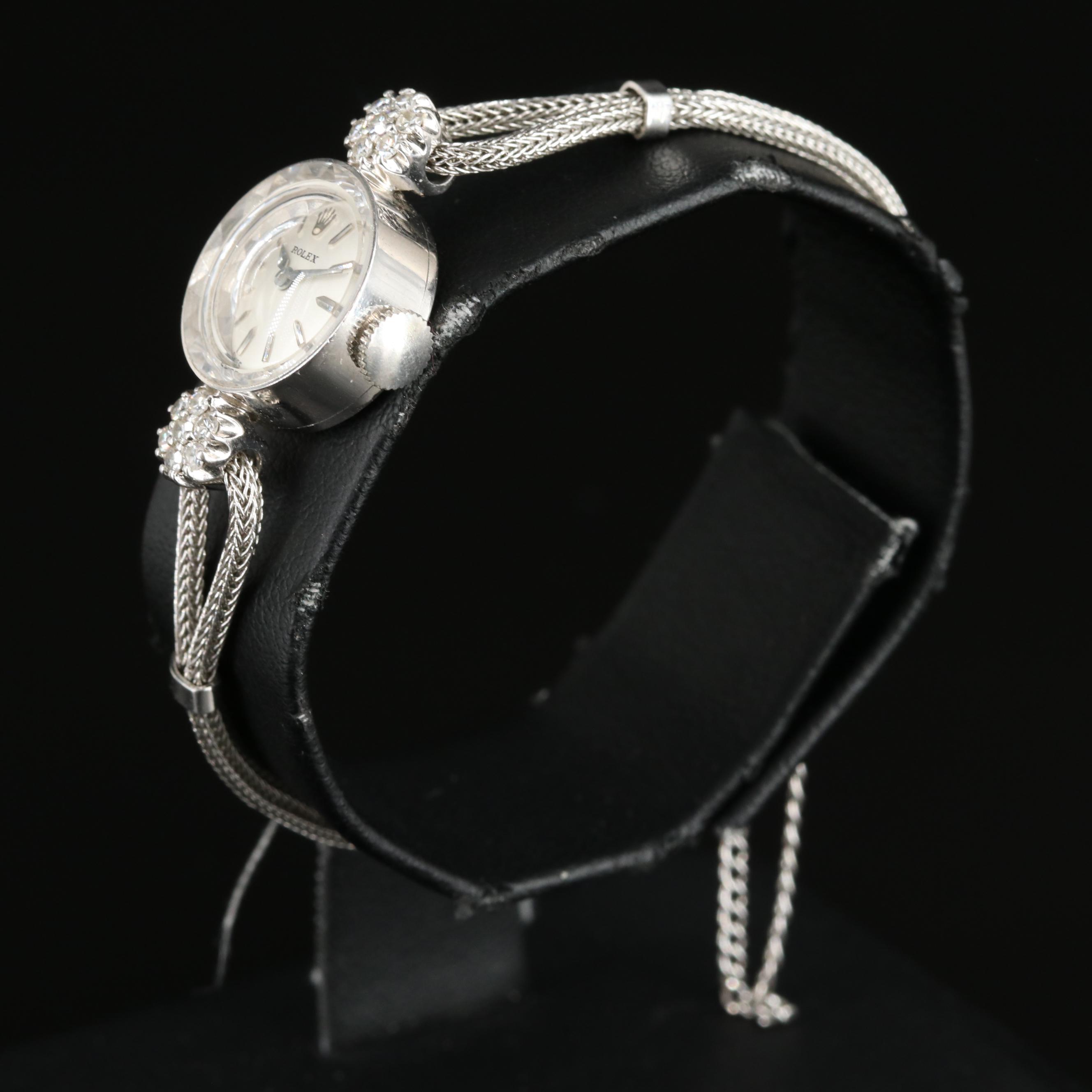 Vintage 14K Rolex Diamond Watch