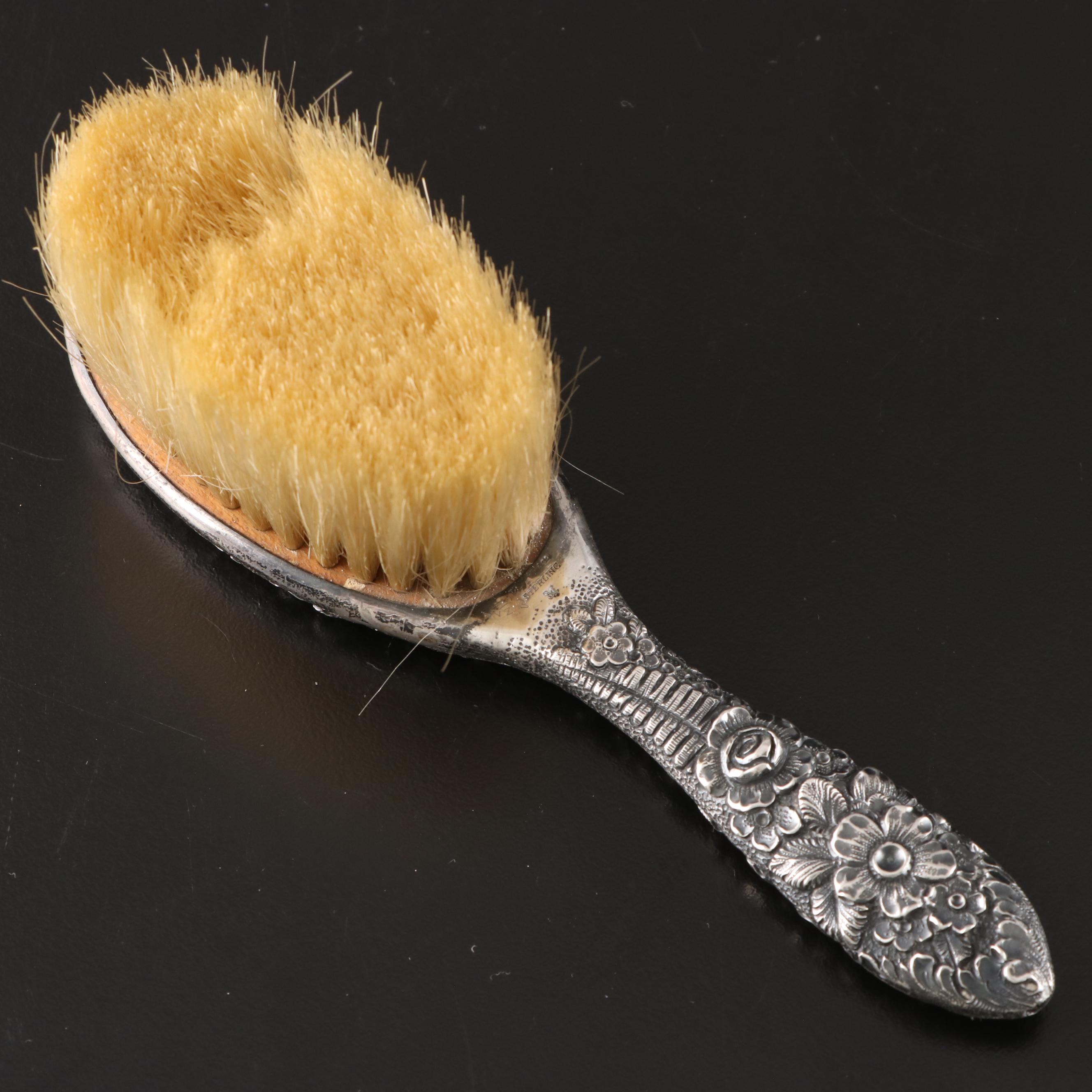 Sterling Silver Compact, Tiffany & Co. Brush and Towle Mirror