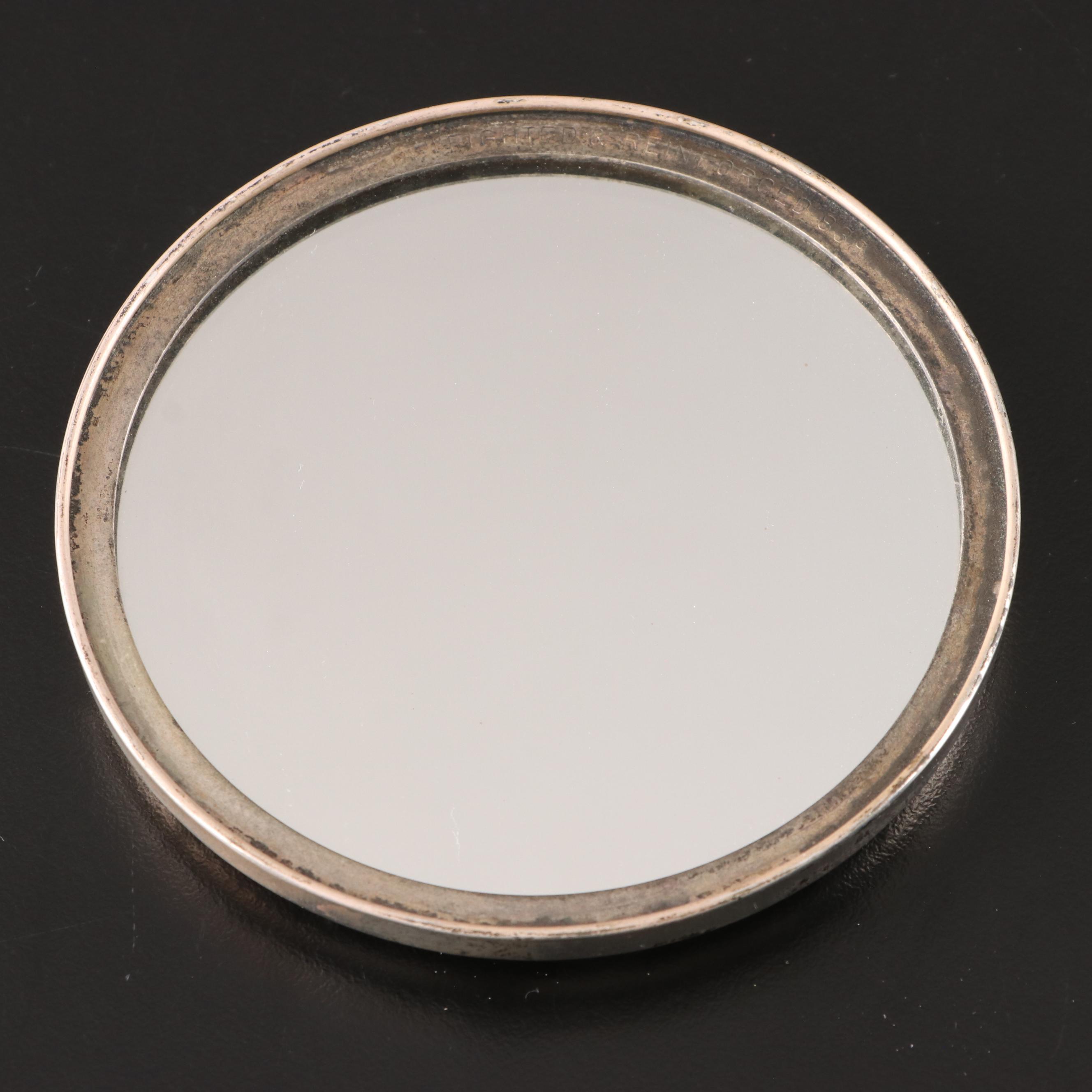 Sterling Silver Compact, Tiffany & Co. Brush and Towle Mirror