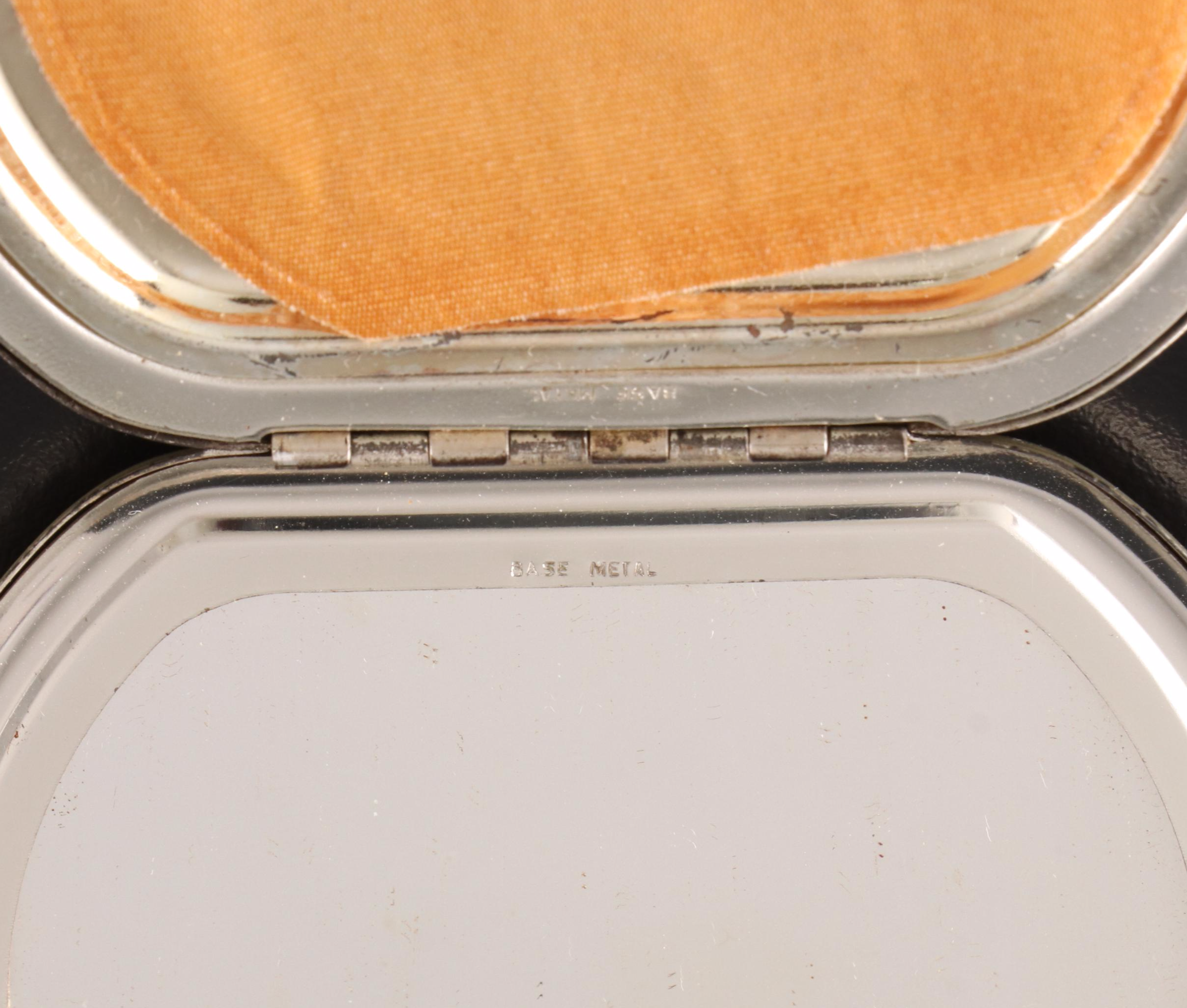 Sterling Silver Compact, Tiffany & Co. Brush and Towle Mirror