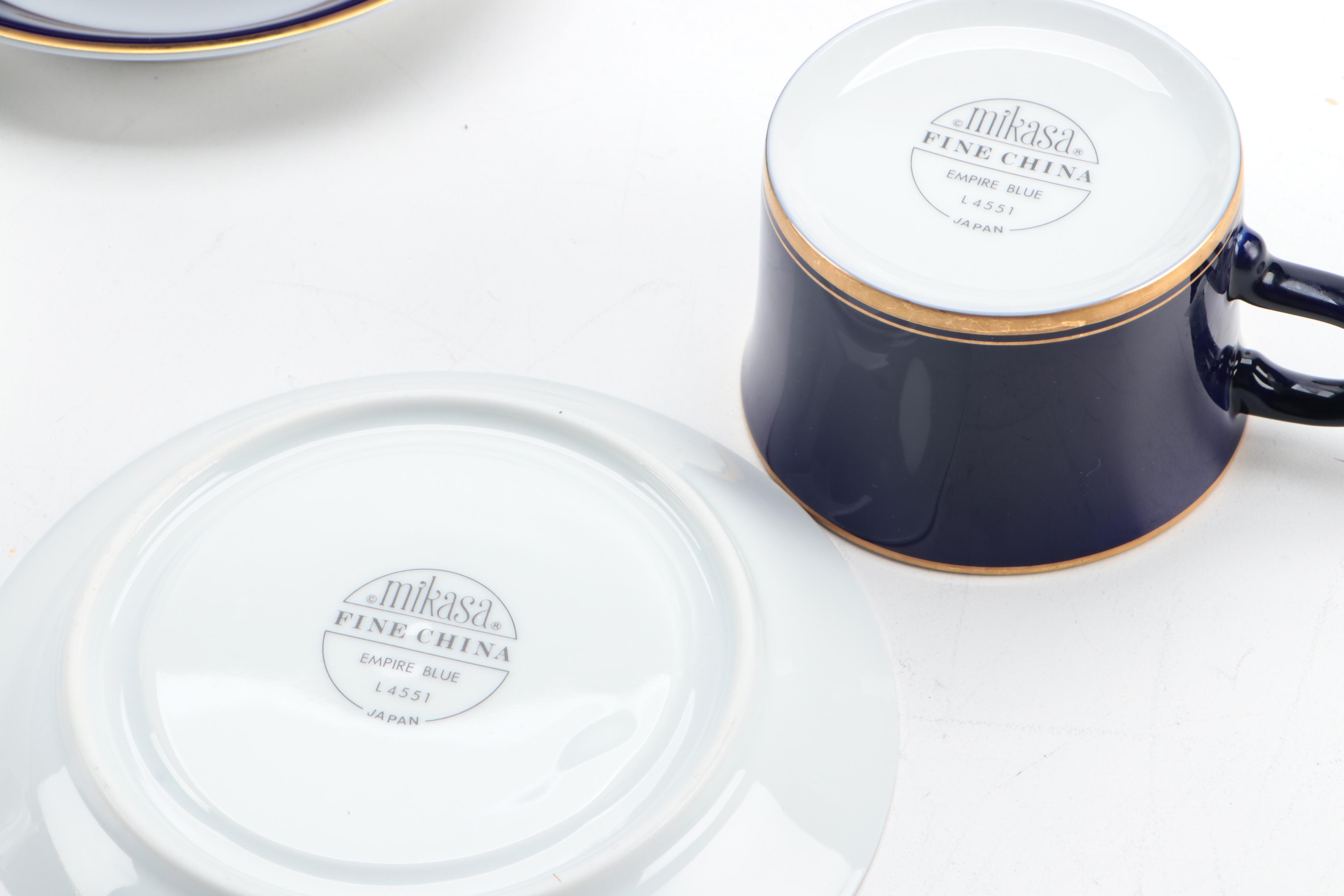 Mikasa Empire Blue Fine China Set