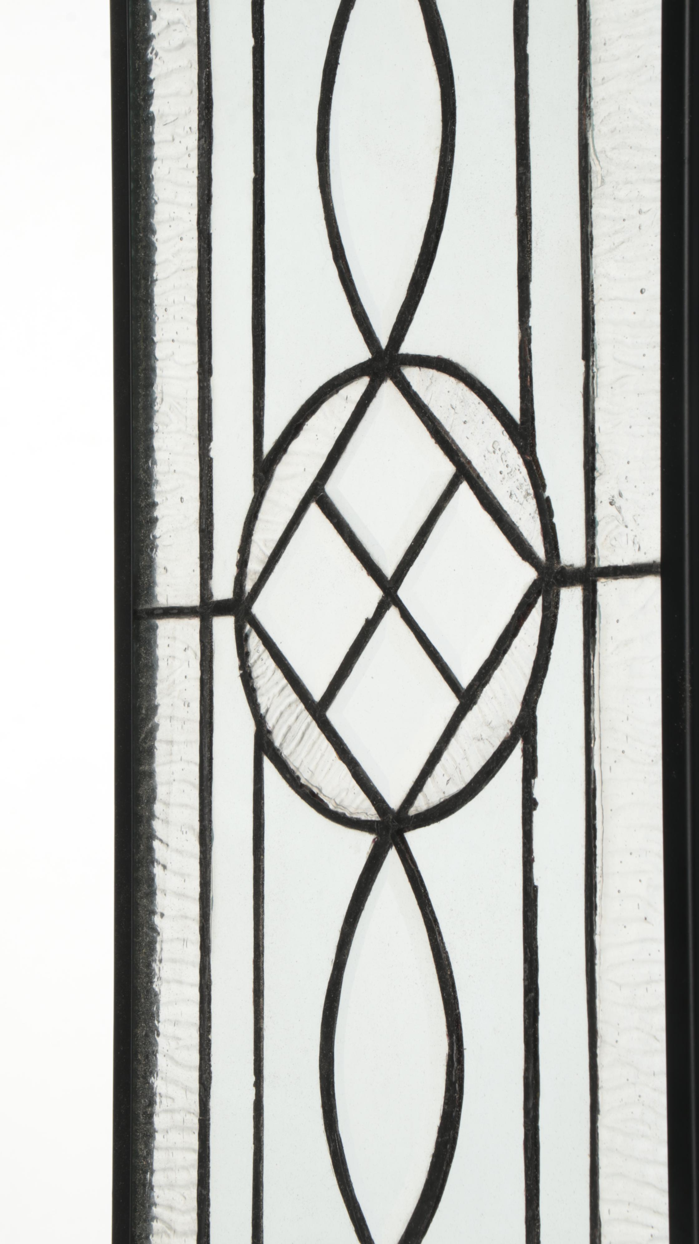 Leaded Beveled-Glass Fireplace Screen