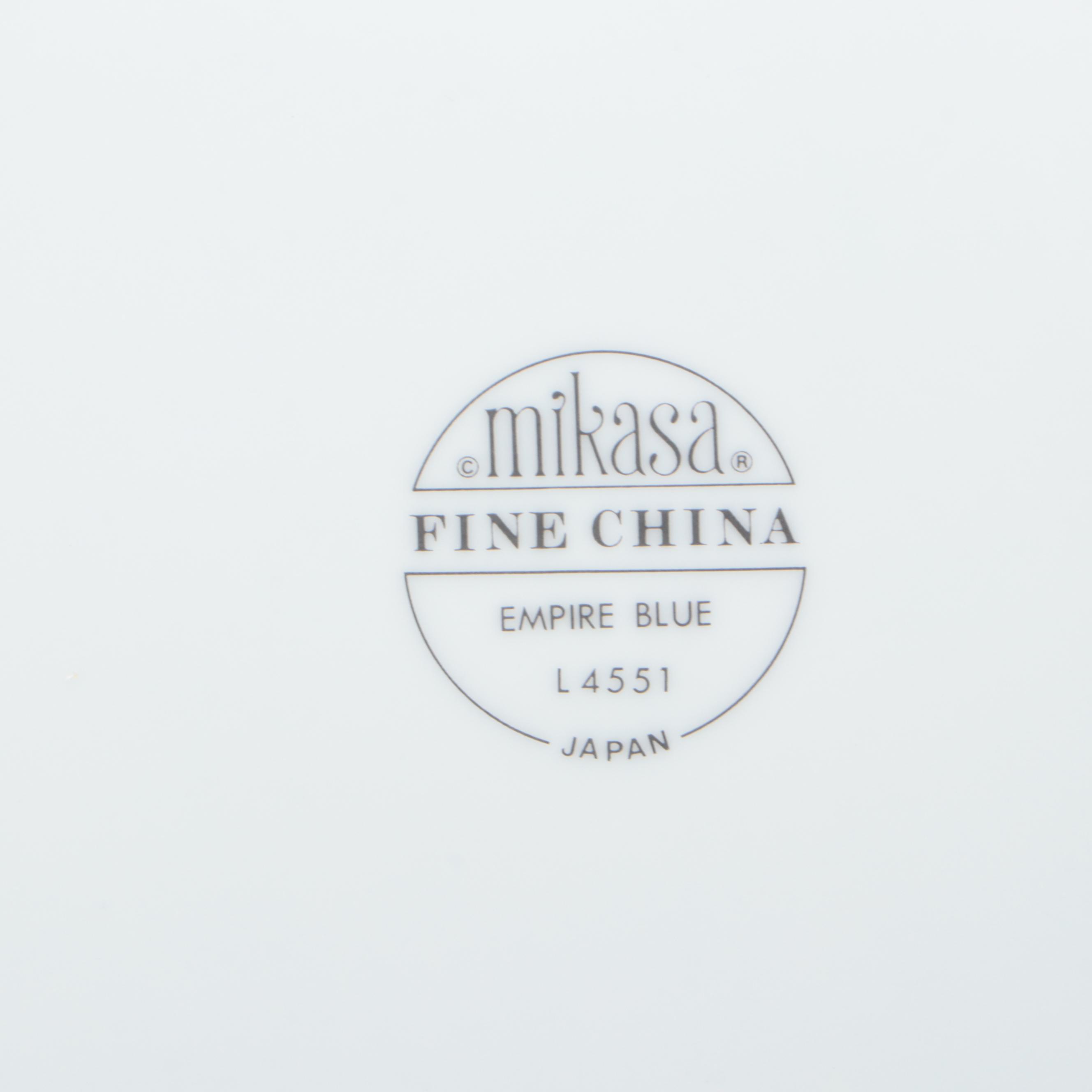 Mikasa Empire Blue Fine China Set