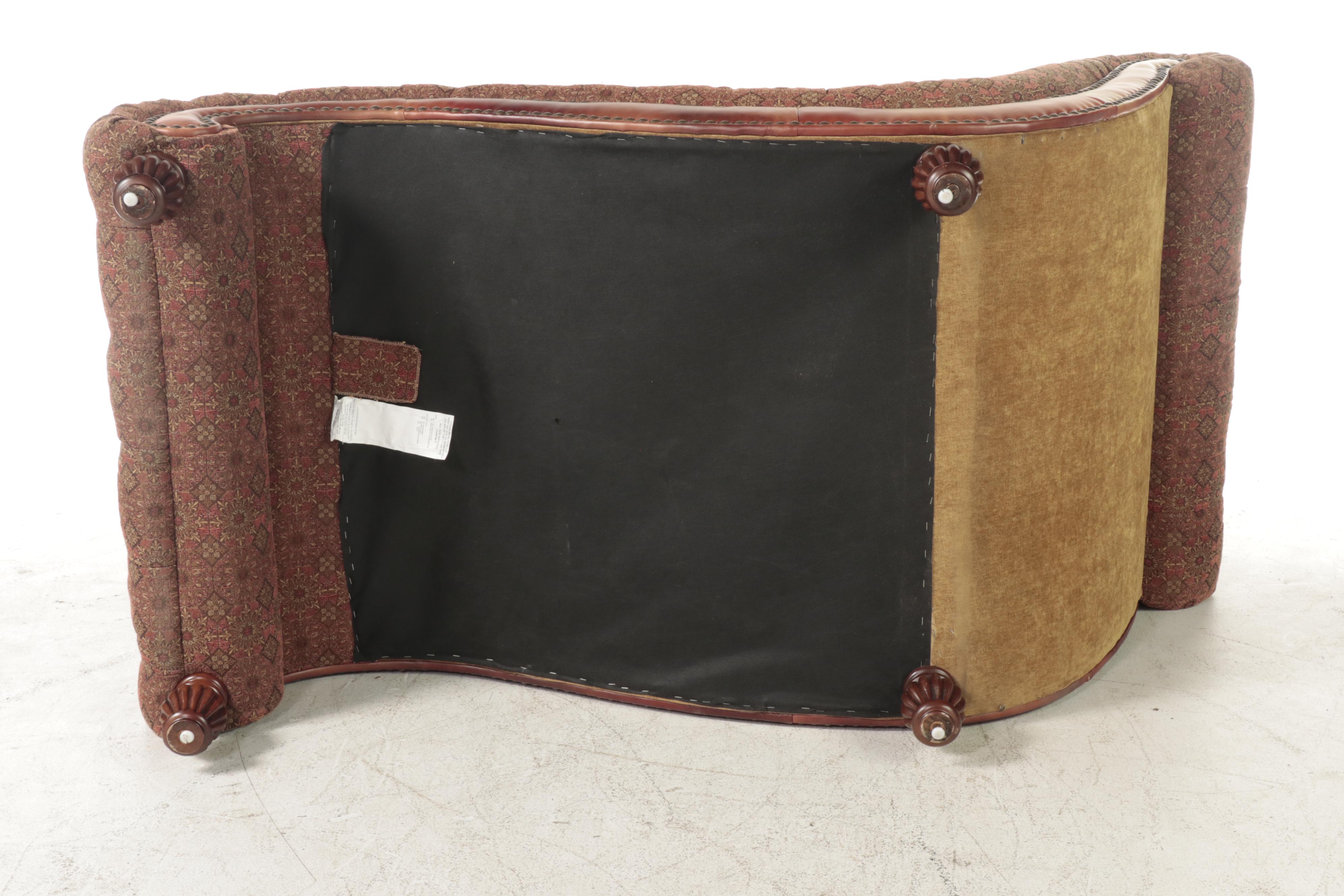 American Signature Custom-Upholstered Contoured Chaise Lounge