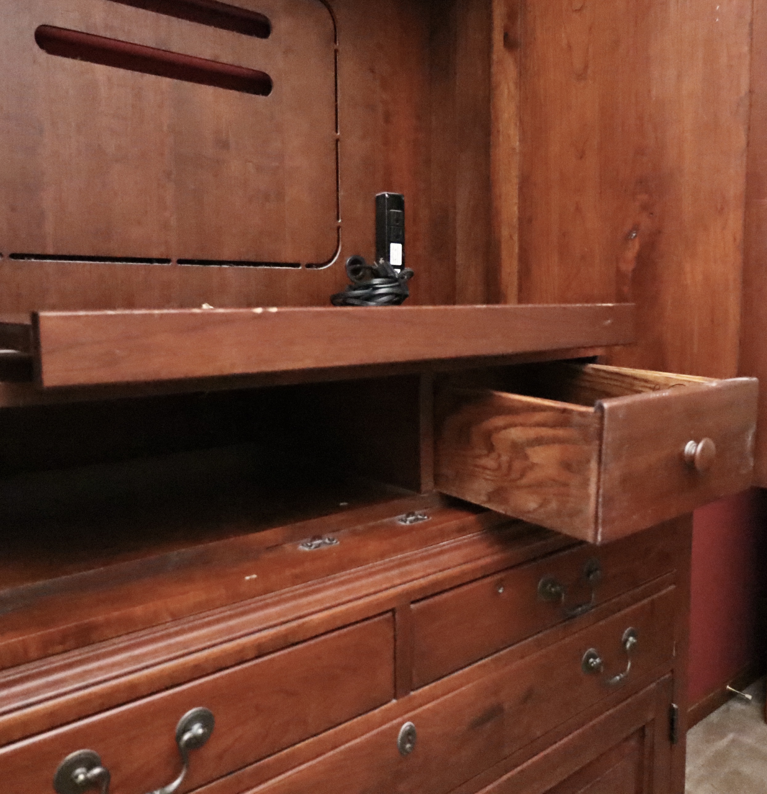 Bob Timberlake for Lexington Furniture Two-Piece Cherry Wood Media Cabinet