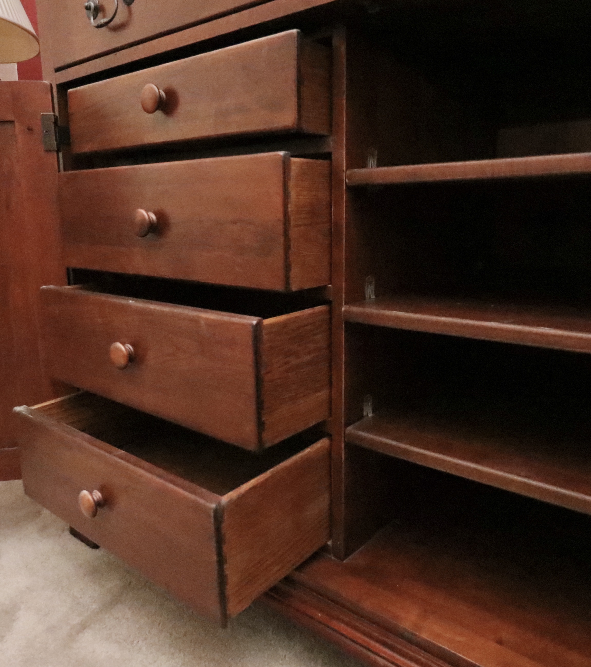 Bob Timberlake for Lexington Furniture Two-Piece Cherry Wood Media Cabinet