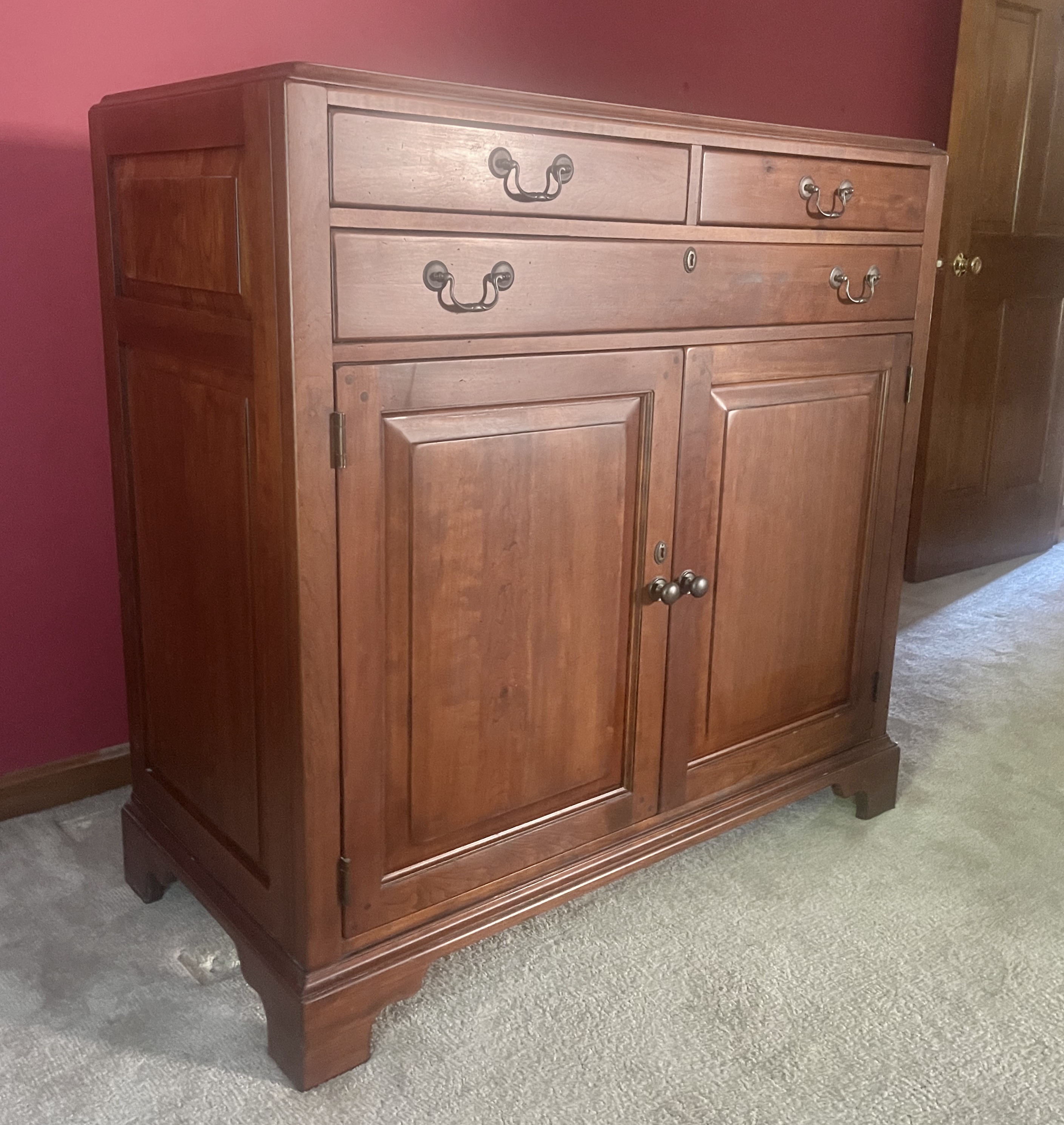 Bob Timberlake for Lexington Furniture Two-Piece Cherry Wood Media Cabinet