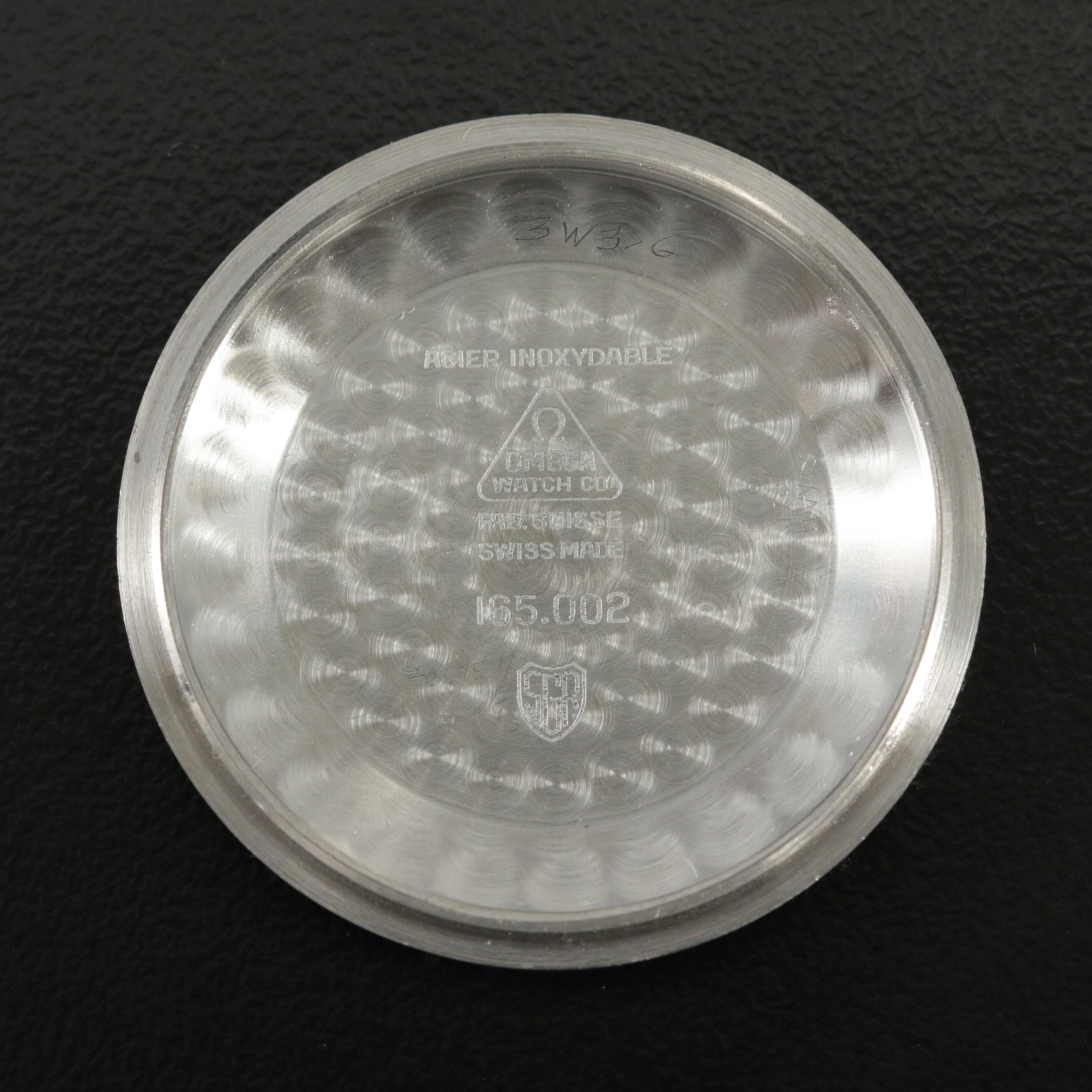 Omega Railmaster Vintage Rare White 34MM Steel Automatic Watch