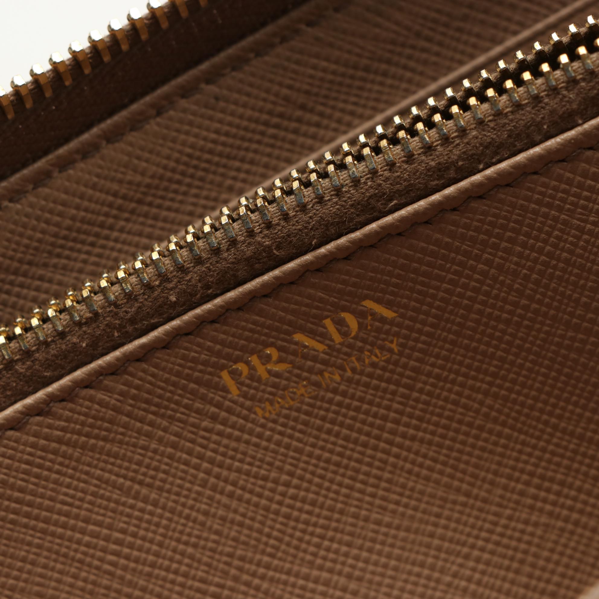 Prada Zip-Around Wallet in Saffiano Leather