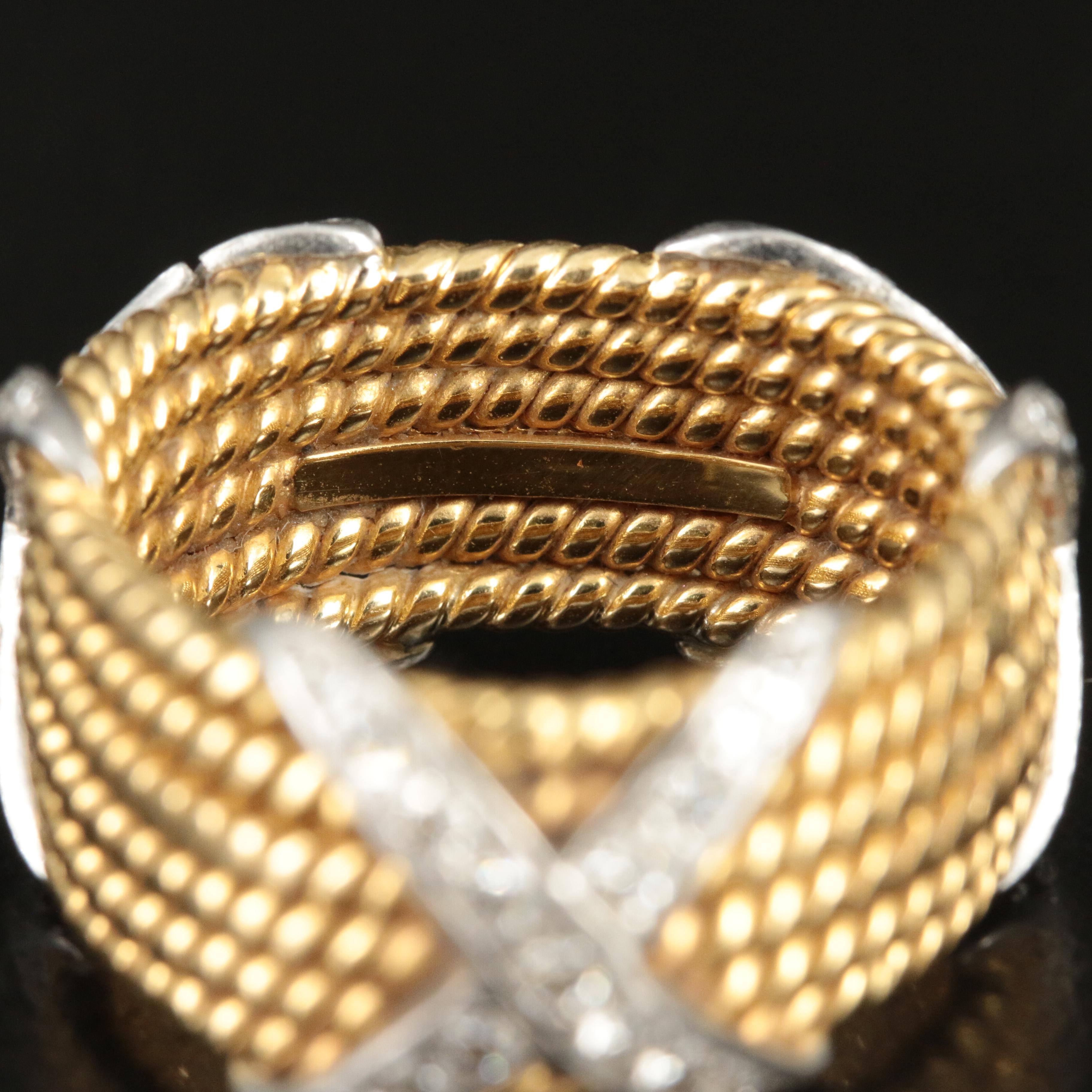 Jean Schlumberger for Tiffany & Co. 18K, Platinum 0.76 CTW Diamond Rope X Band