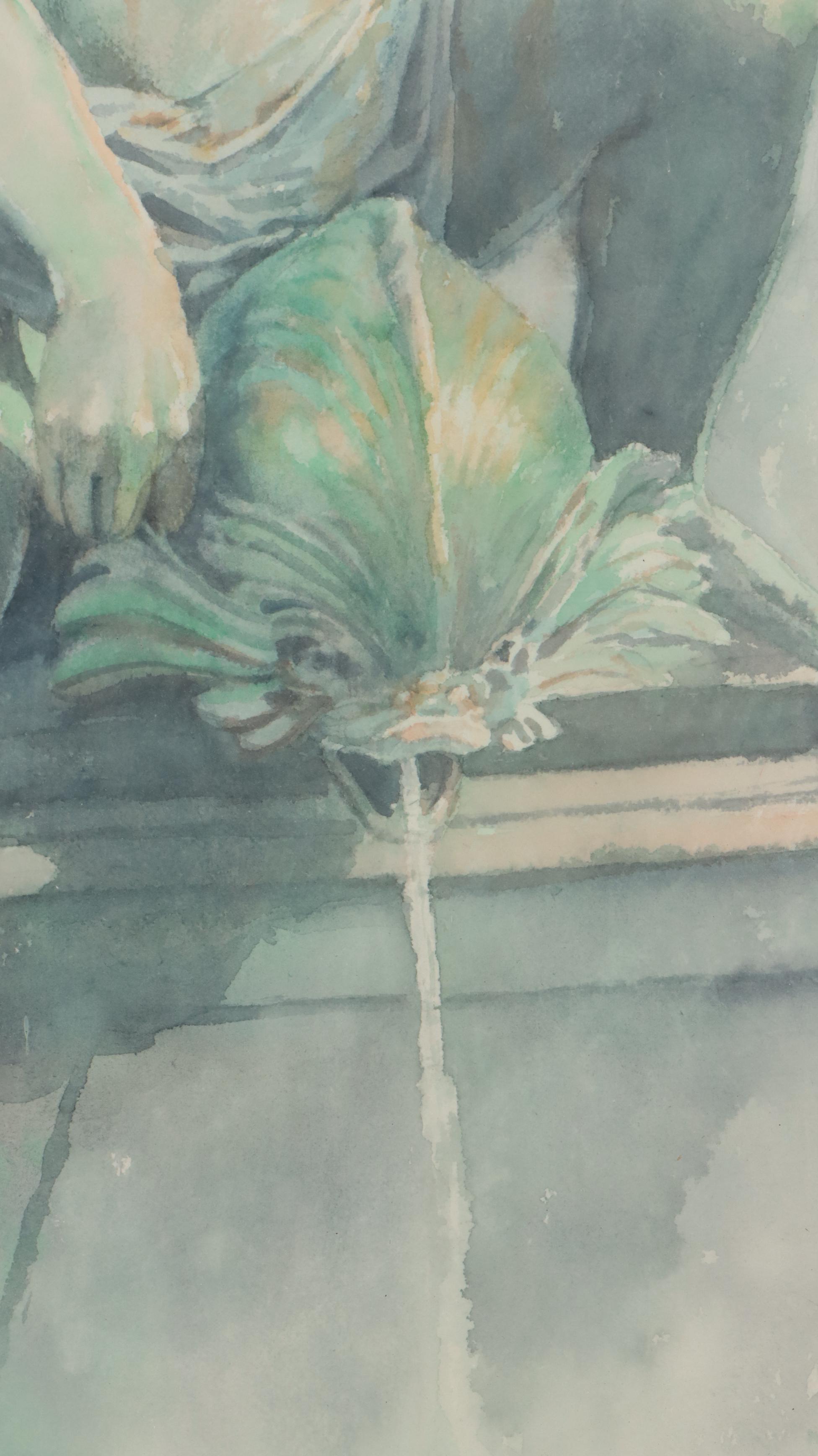 Frank McElwain Watercolor Painting "The Dolphin"