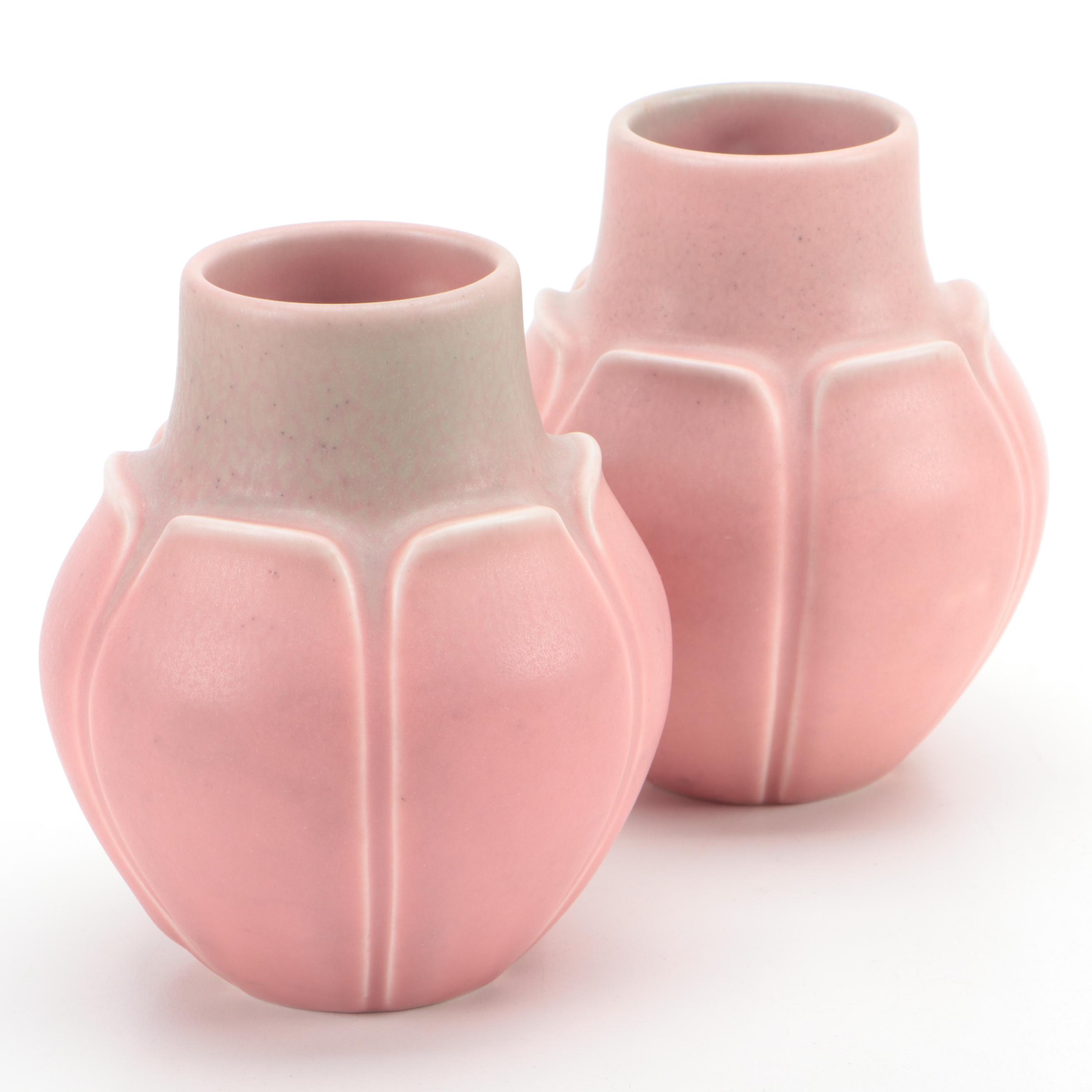 Pair of Rookwood Pottery Arts and Crafts Vases, 1928