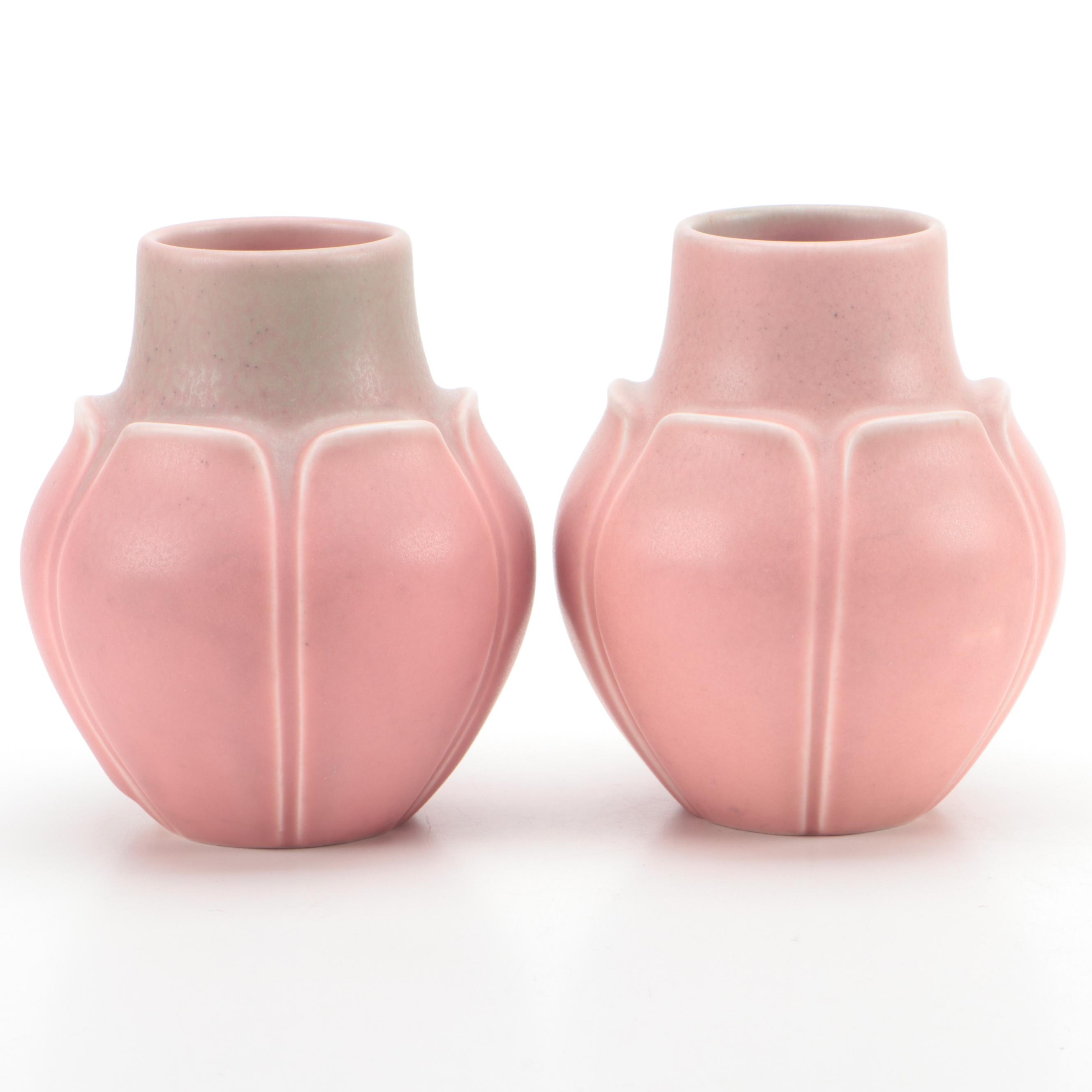 Pair of Rookwood Pottery Arts and Crafts Vases, 1928