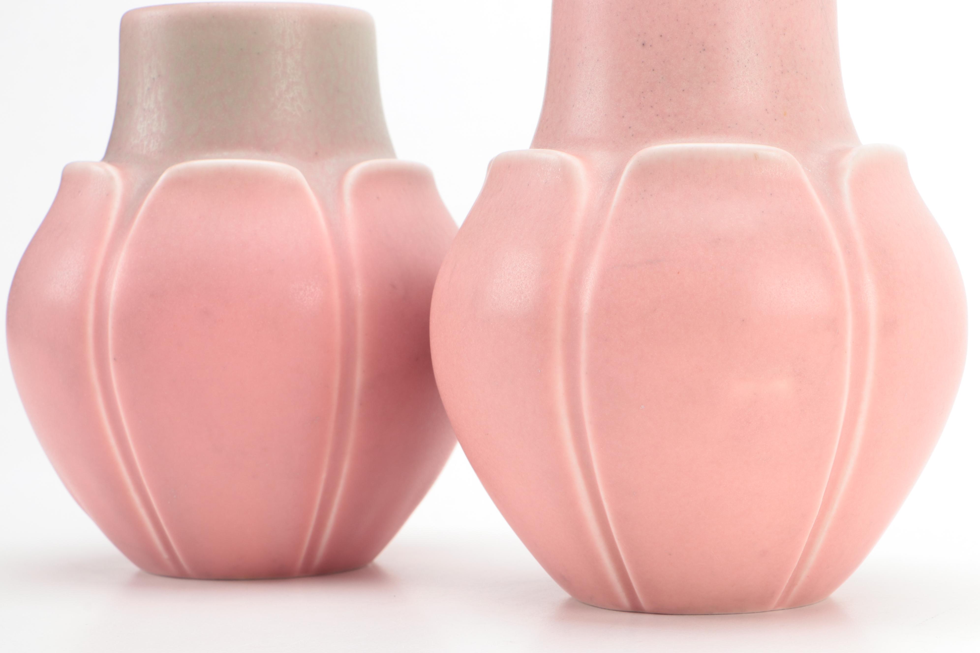 Pair of Rookwood Pottery Arts and Crafts Vases, 1928