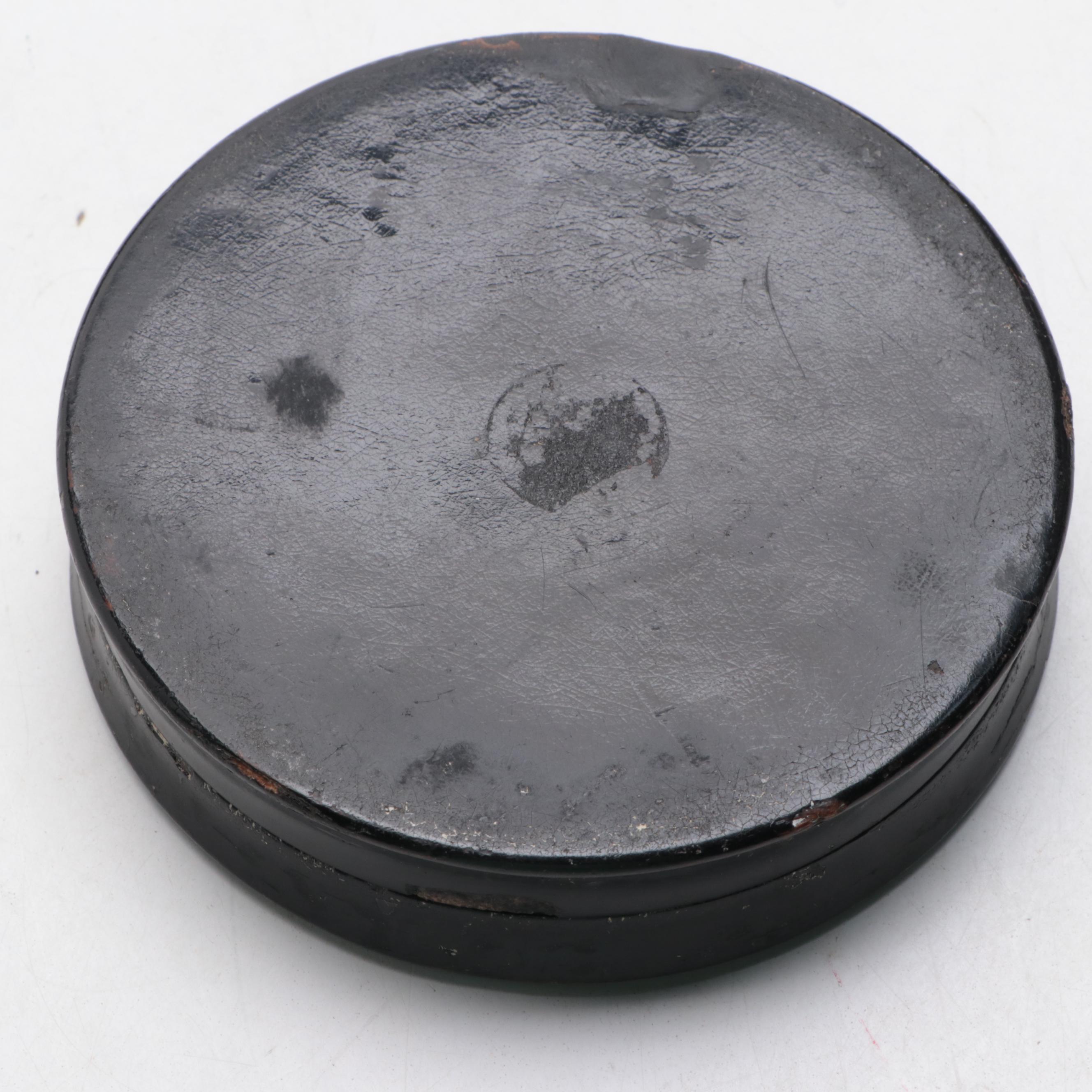 English Snuff Box with Italian Marquetry Inlaid Card Box and Other Boxes