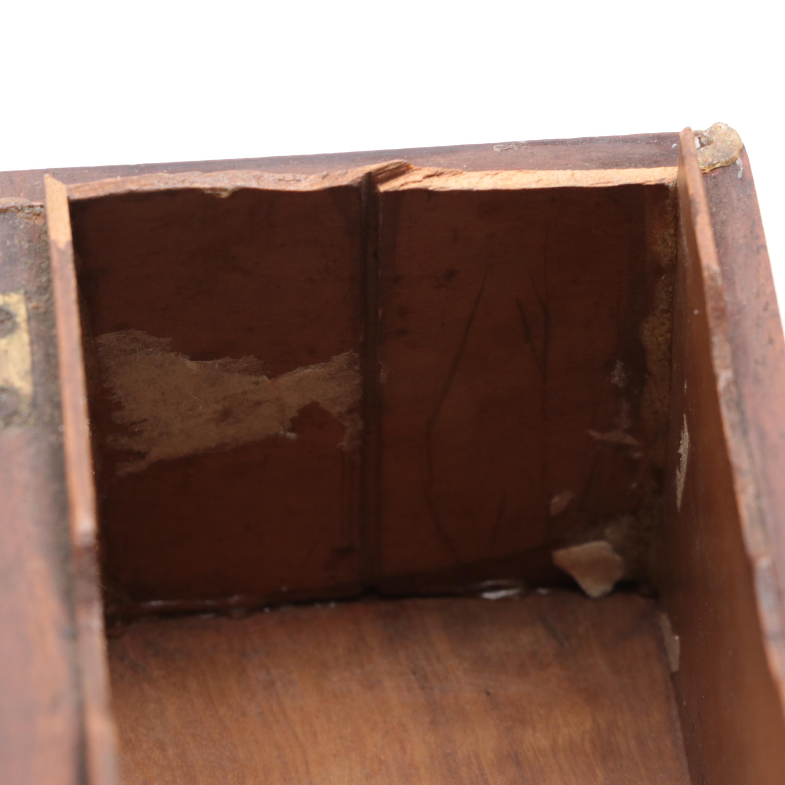 English Snuff Box with Italian Marquetry Inlaid Card Box and Other Boxes