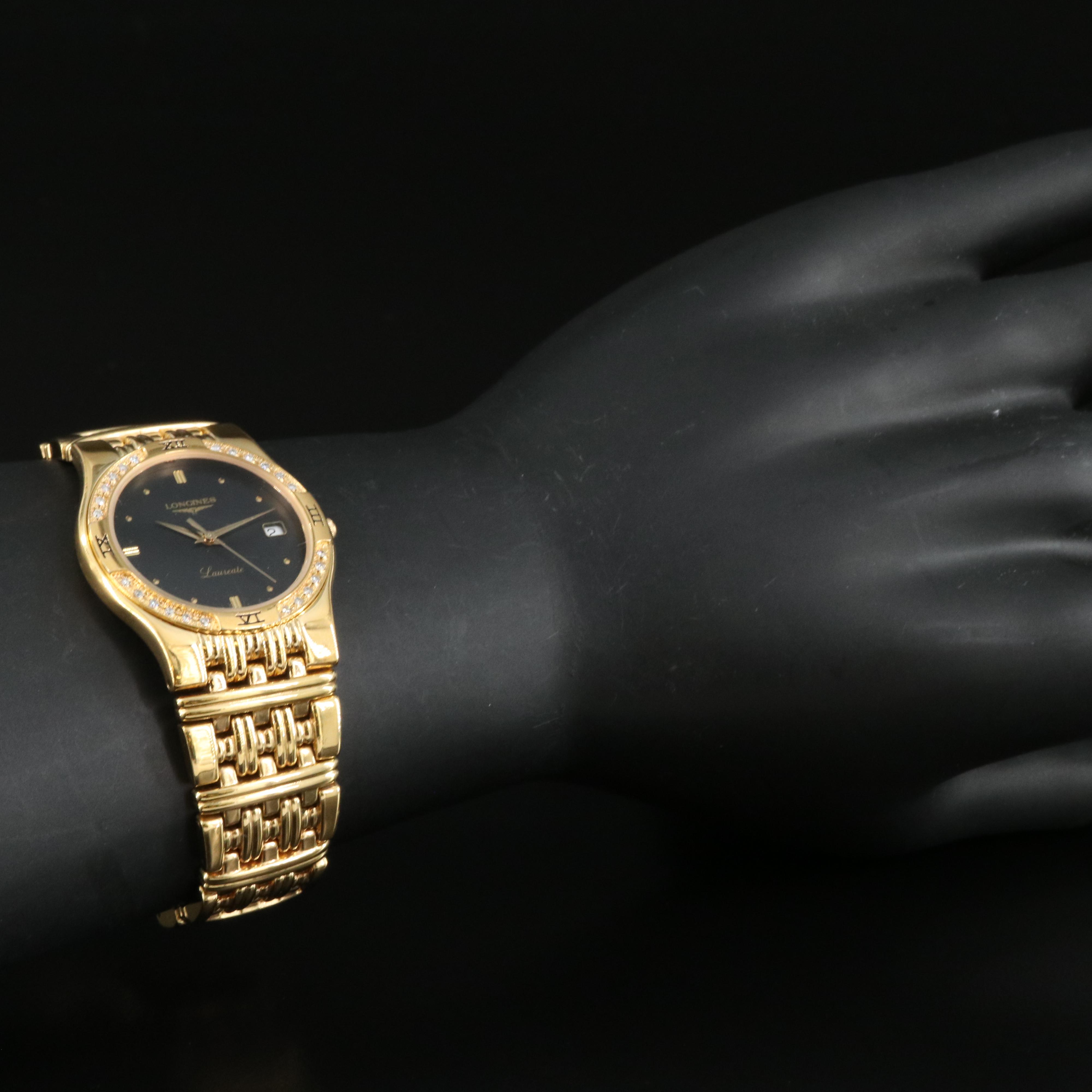 Longines Laureate Diamond Bezel Watch