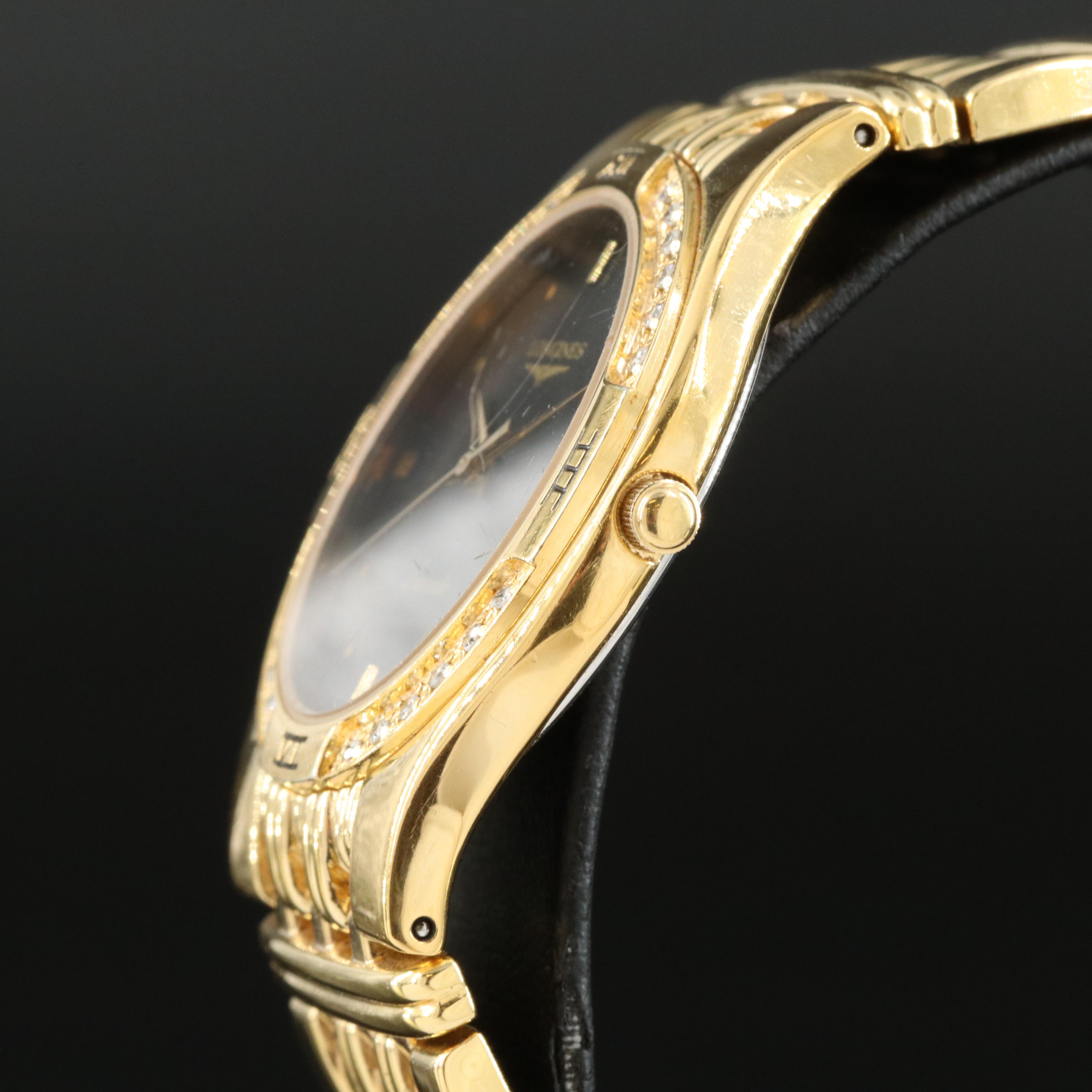 Longines Laureate Diamond Bezel Watch