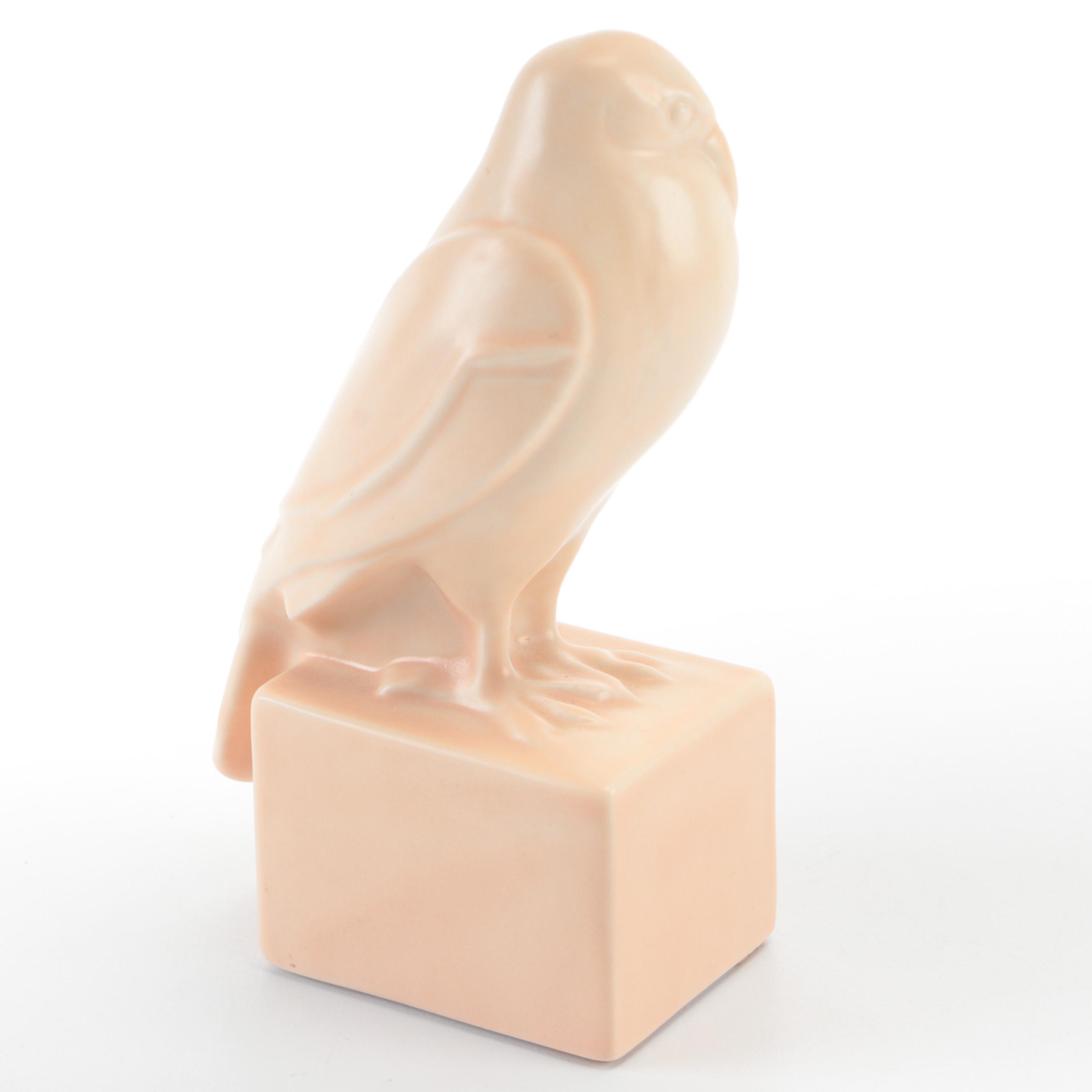 Rookwood Pottery Rook Form Paperweight, 1988