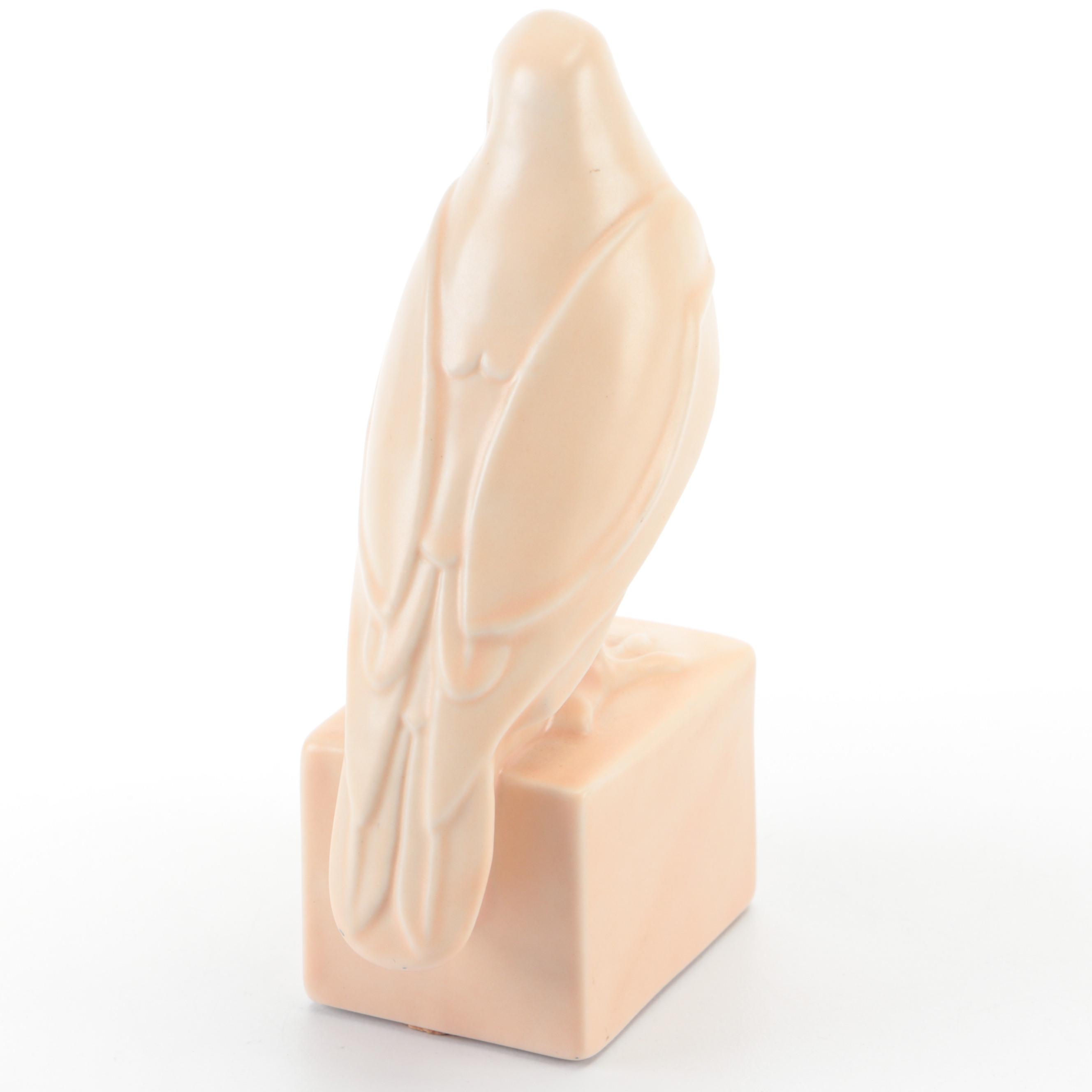 Rookwood Pottery Rook Form Paperweight, 1988