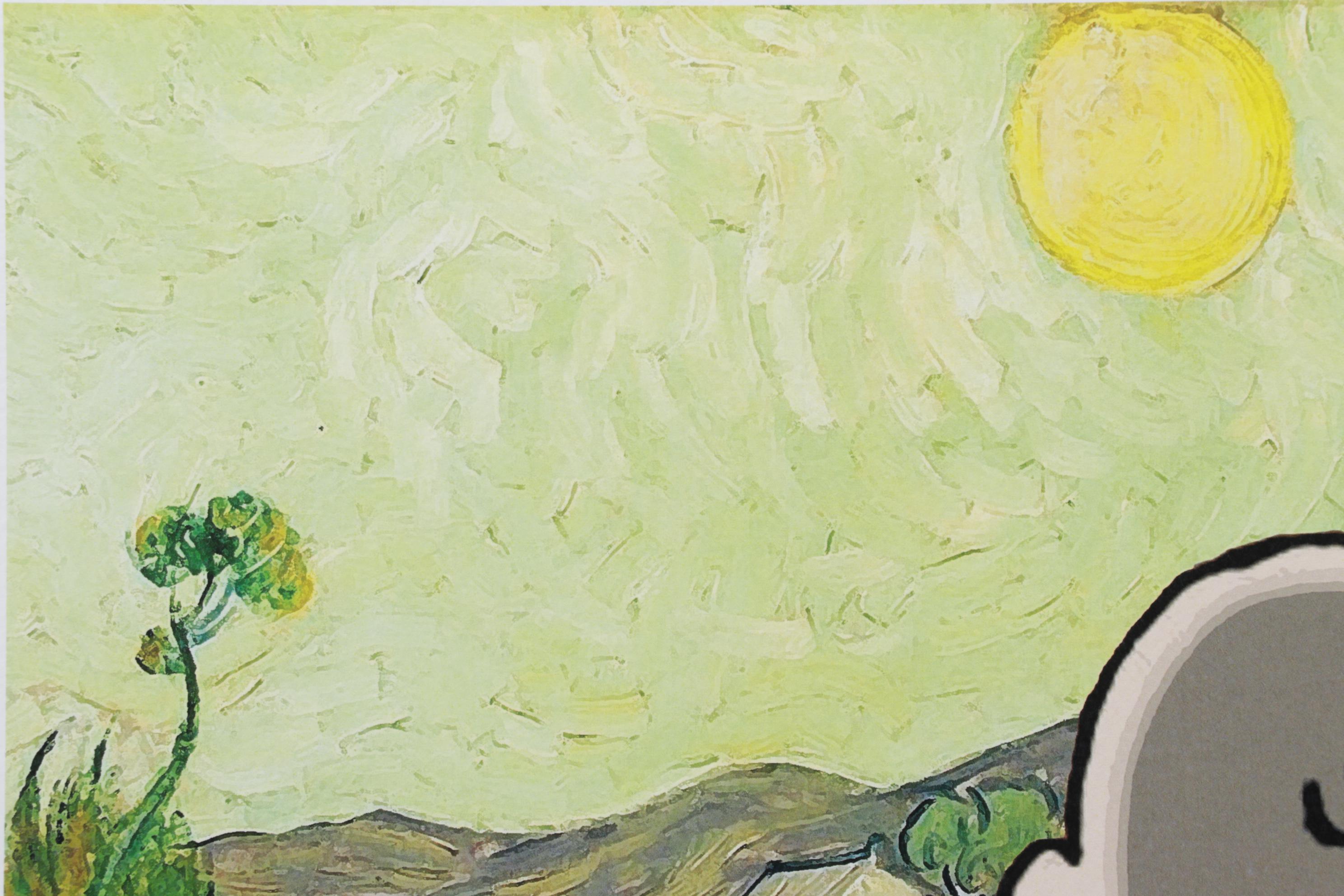 Death NYC Pop Art Graphic Print of Peanuts and Van Gogh, 2022