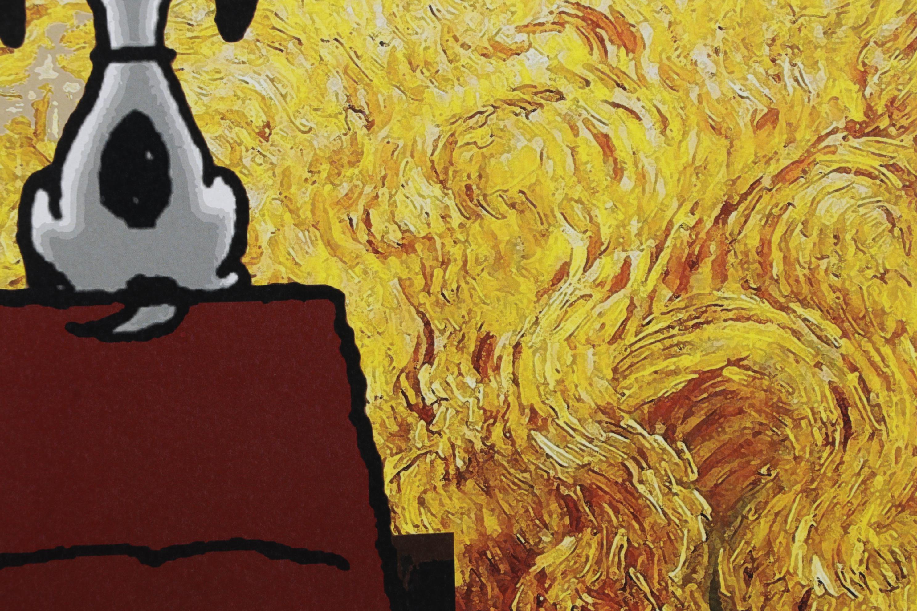 Death NYC Pop Art Graphic Print of Peanuts and Van Gogh, 2022