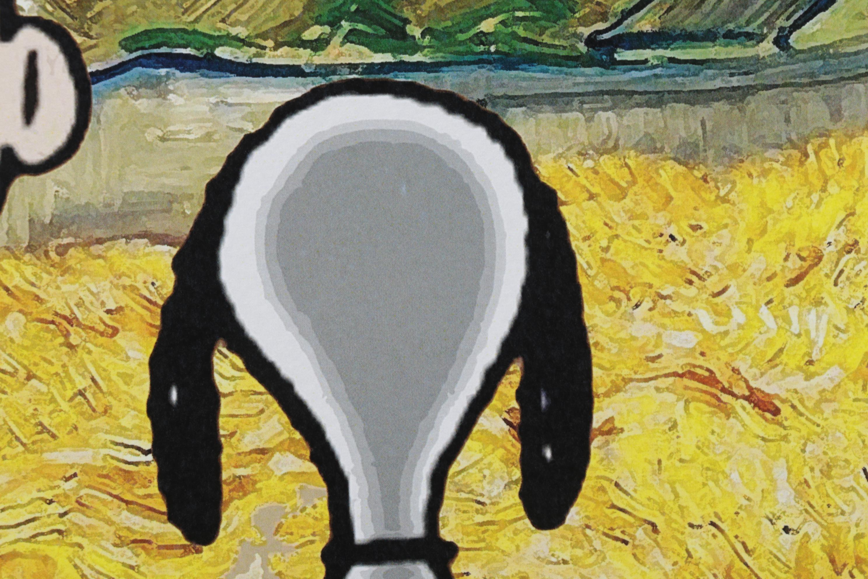 Death NYC Pop Art Graphic Print of Peanuts and Van Gogh, 2022