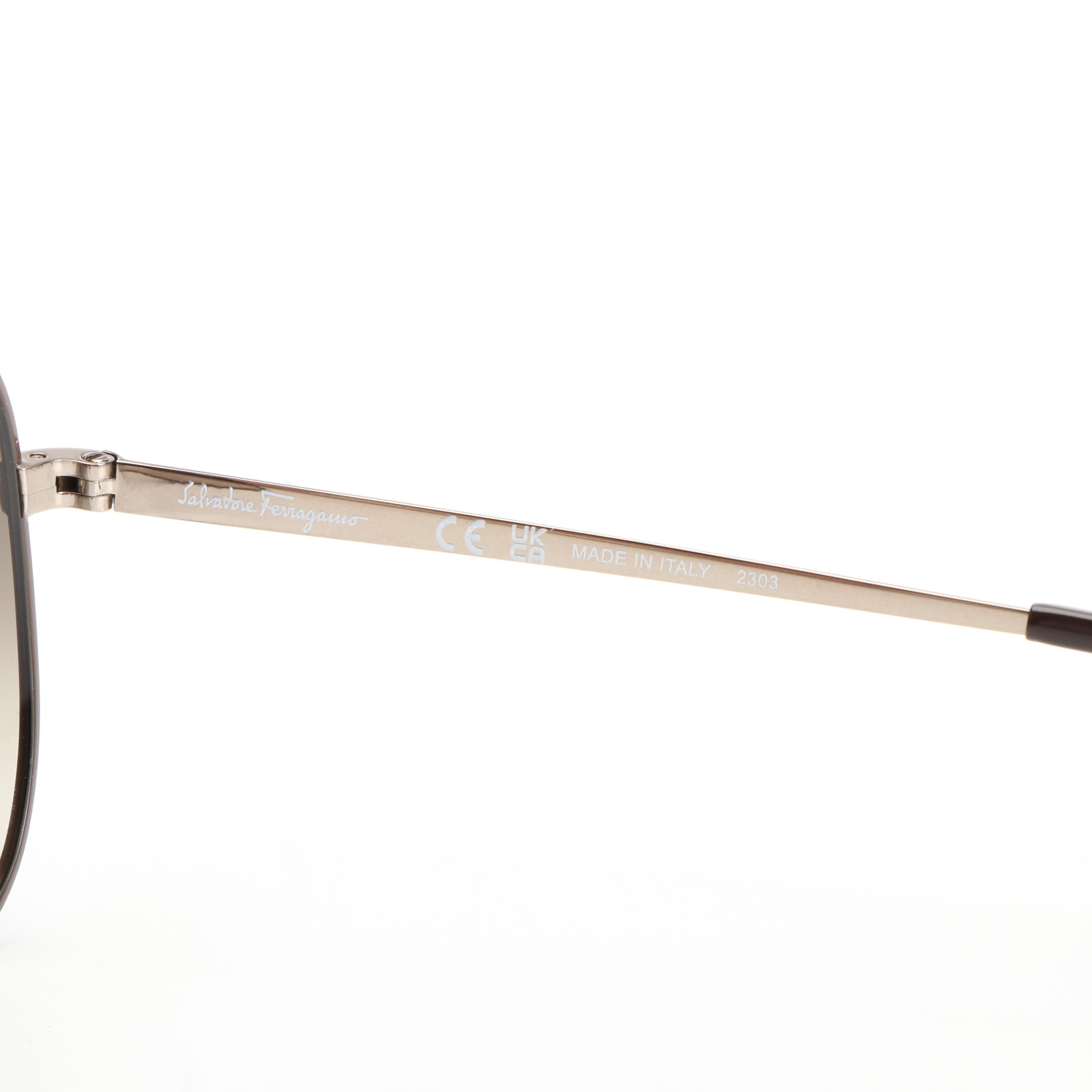 Salvatore Ferragamo SF131S Aviator Sunglasses with Case