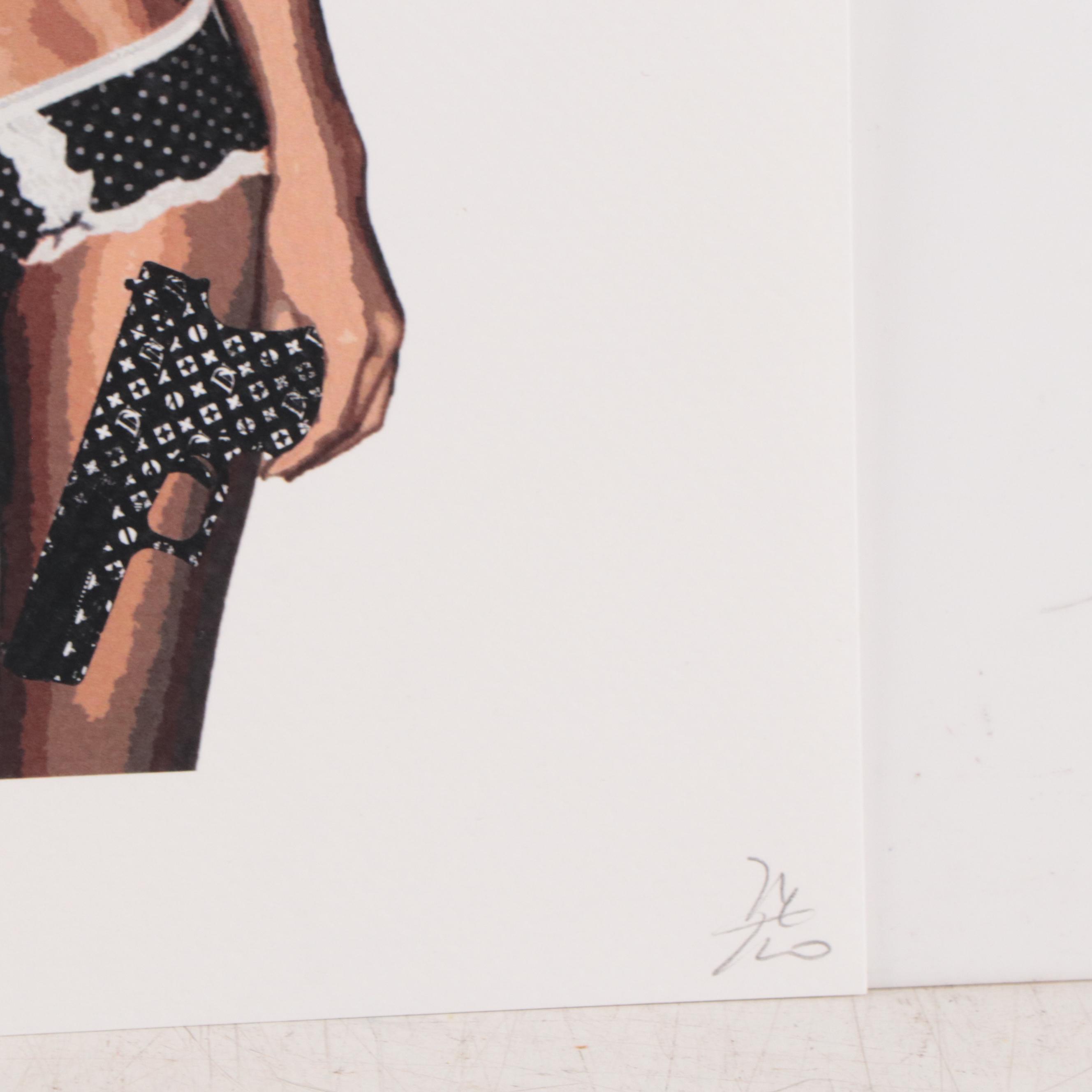 Death NYC Pop Art Graphic Print Featuring Victoria's Secret Models x Peanuts