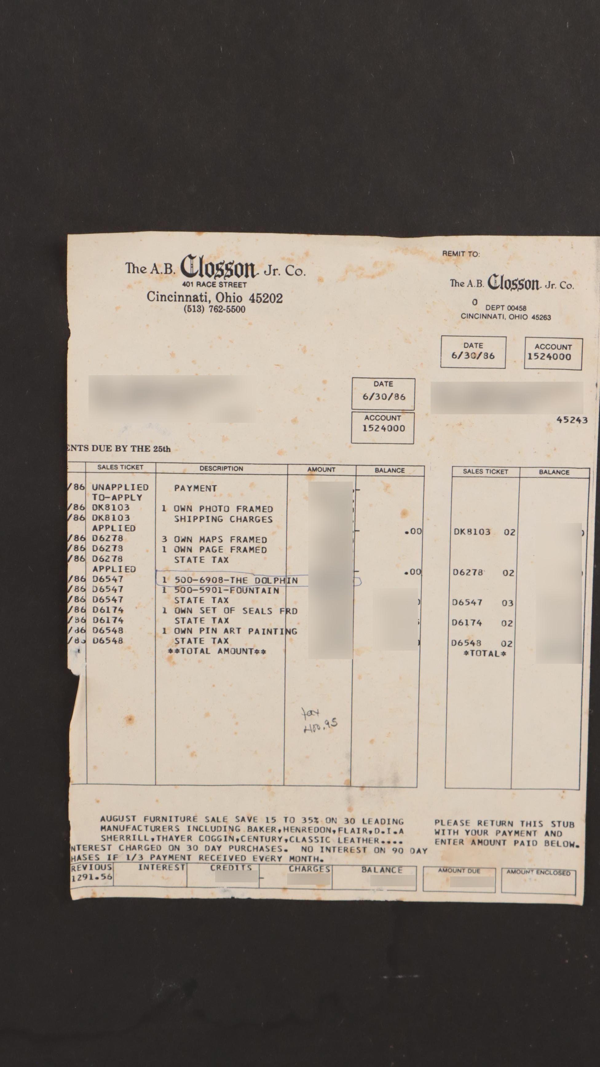 Frank McElwain Watercolor Painting "The Dolphin"