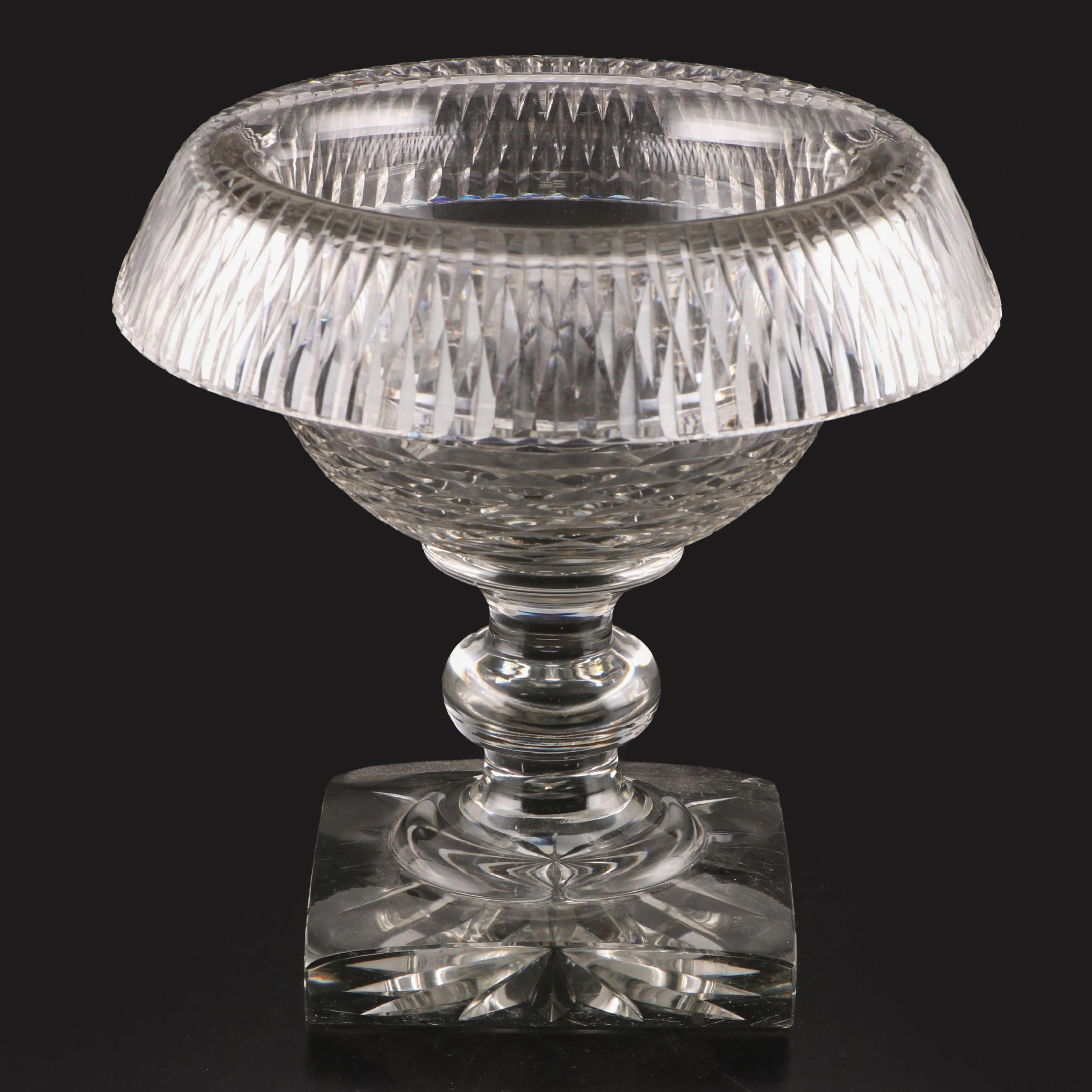 Anglo-Irish Crystal Bowl, 19th Century