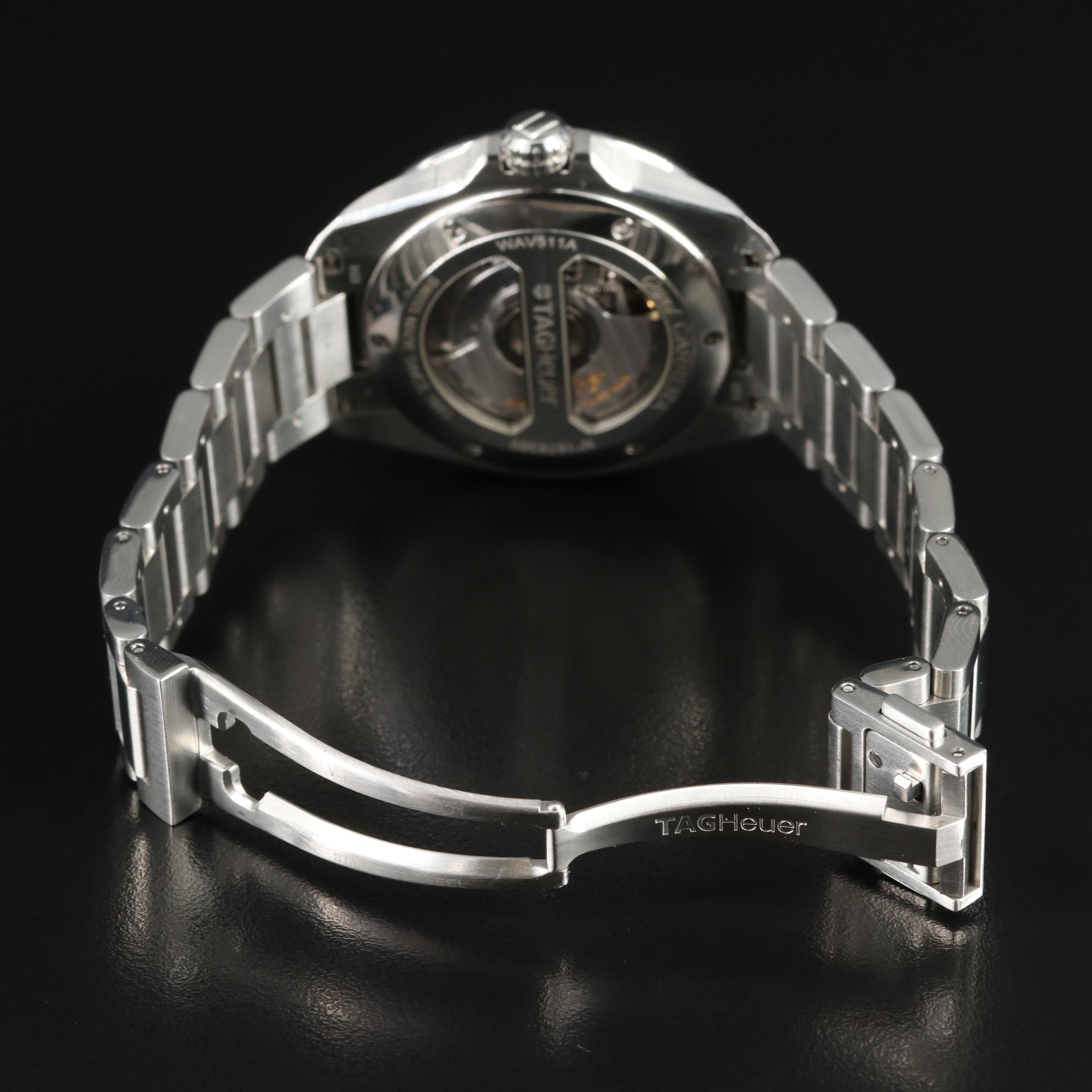 TAG Heuer Grand Carrera 40MM Black Chronometer Steel Automatic Watch