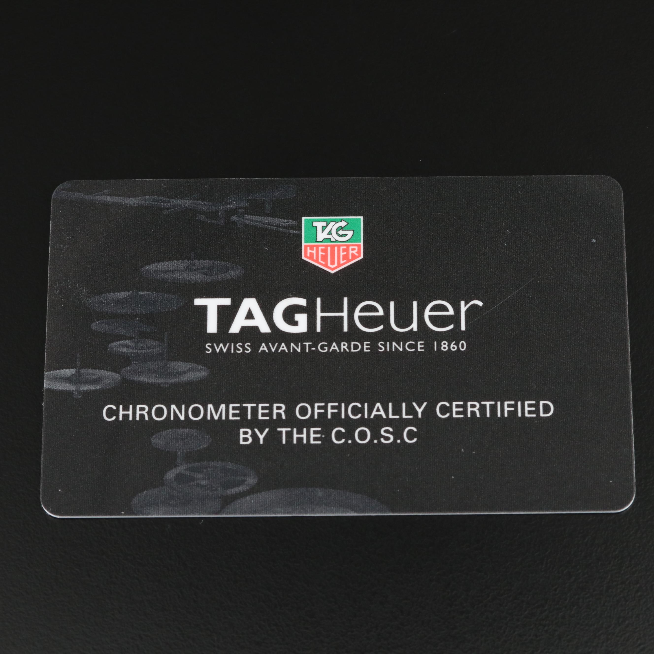 TAG Heuer Grand Carrera 40MM Black Chronometer Steel Automatic Watch