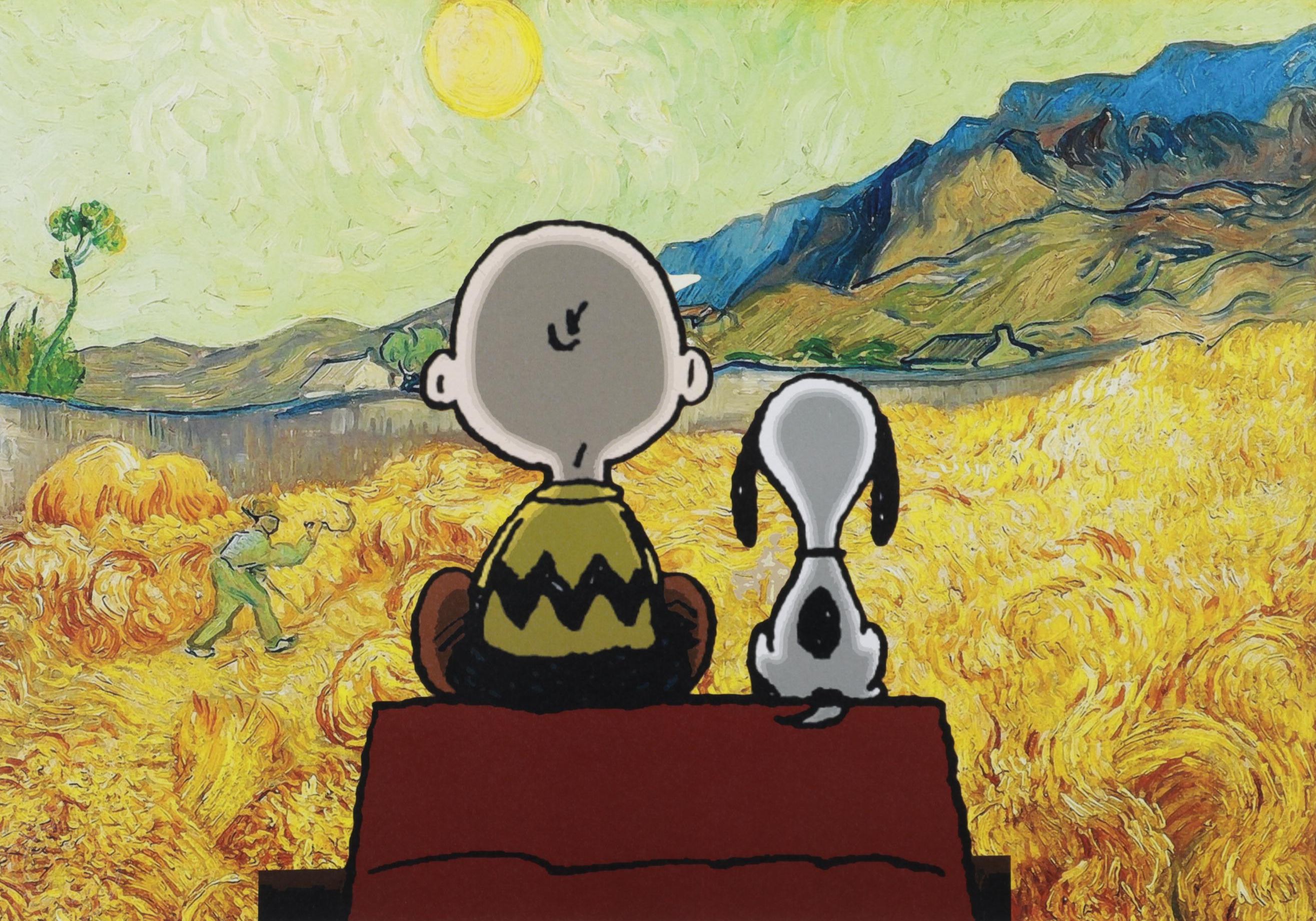 Death NYC Pop Art Graphic Print of Peanuts and Van Gogh, 2022