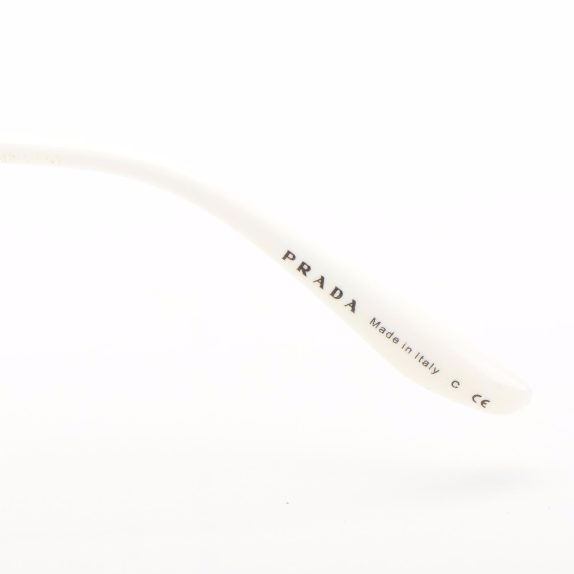 Prada SPR74V Butterfly Grey and Blue Sunglasses with Case and Box