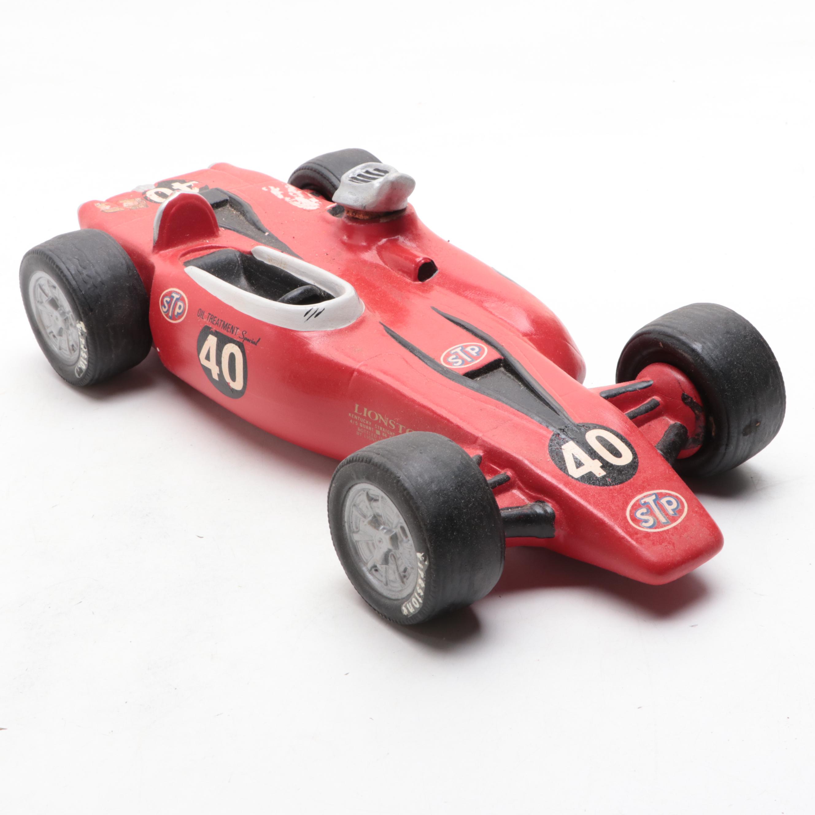 Lionstone Whiskey Race Car Decanters with Tandy Porsche 917, Other Toy Cars