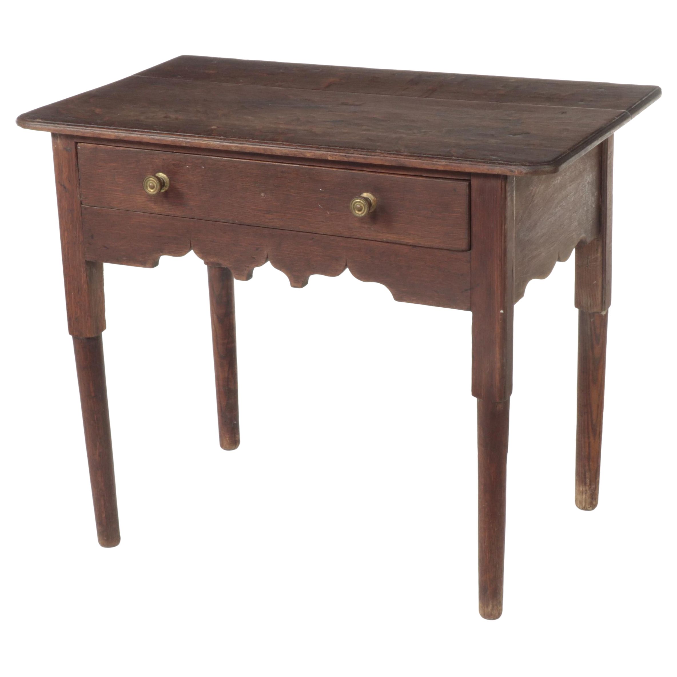 Queen Anne Oak Table, Early 18th Century