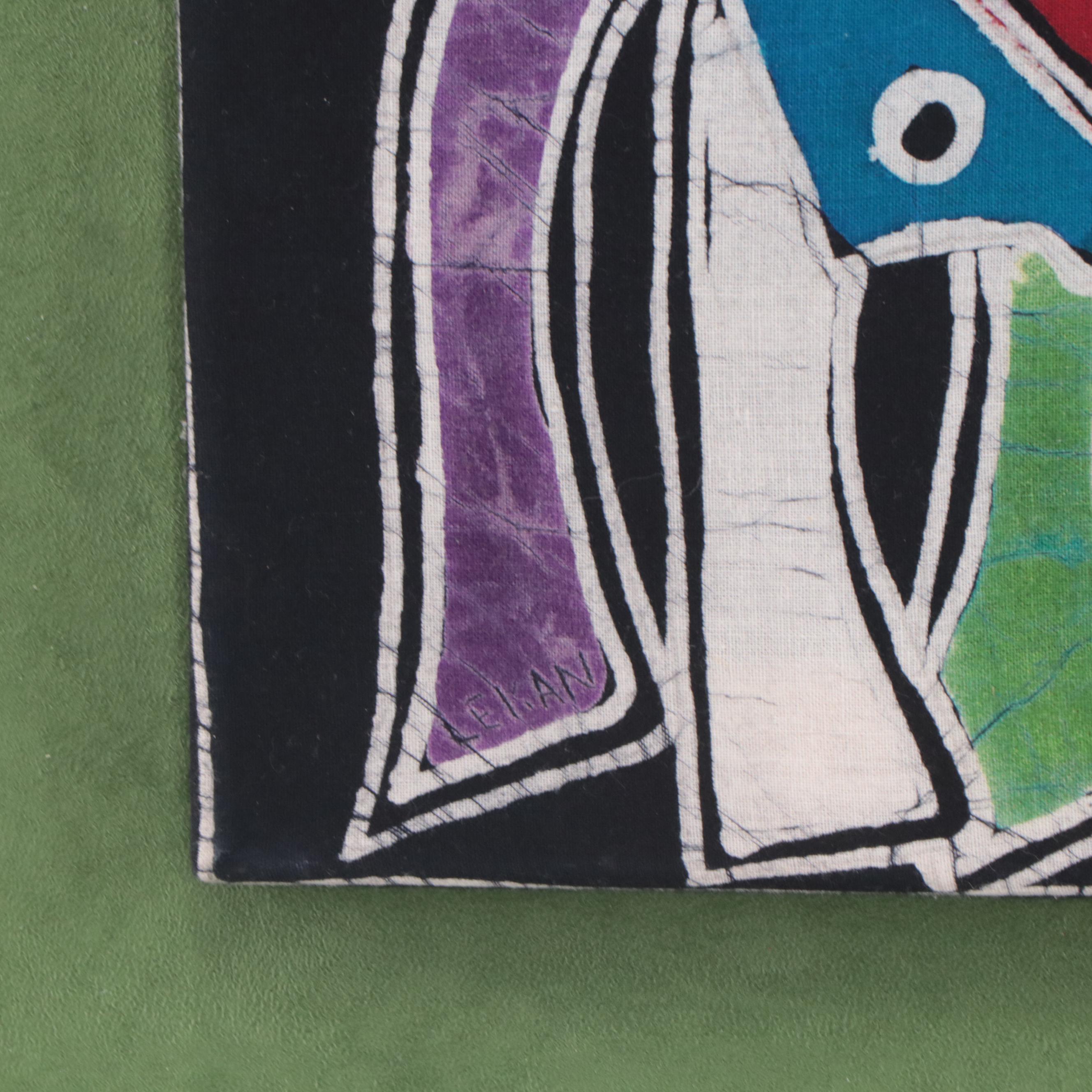 Lekan O. Batik Painting "Humility," 2021