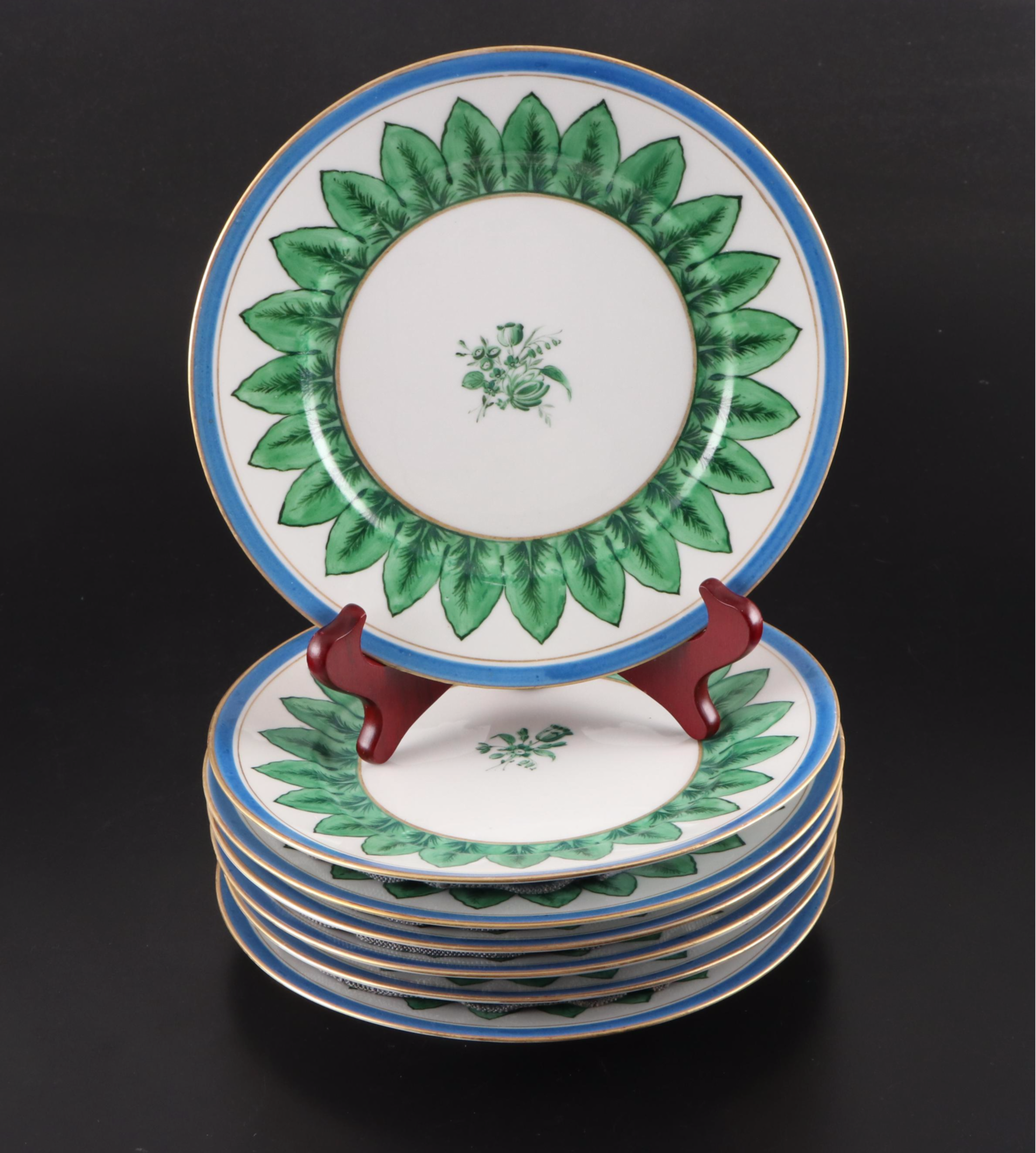Paint-Decorated Richard Ginori China Service
