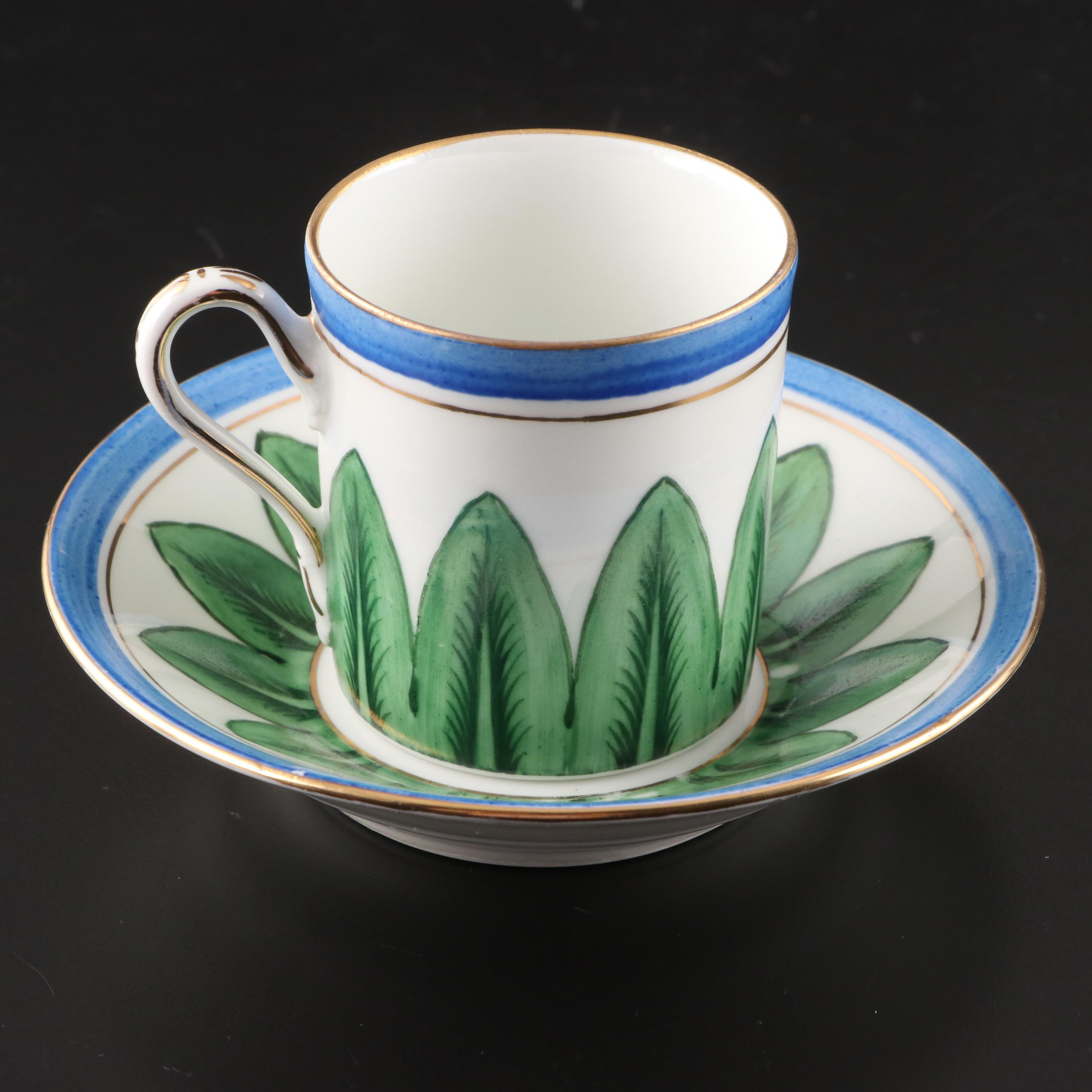 Paint-Decorated Richard Ginori China Service